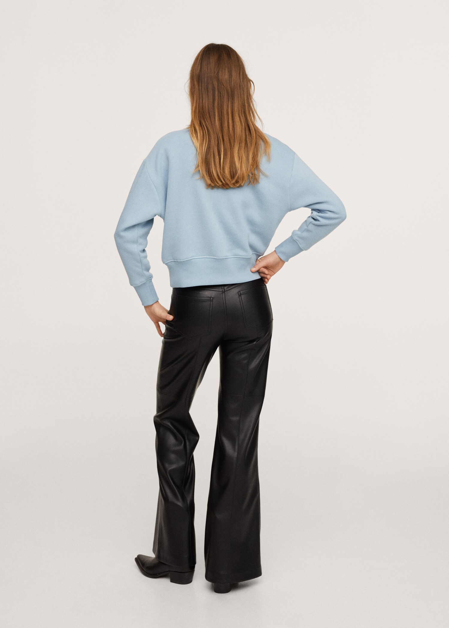 Textured cotton-blend sweatshirt - Reverse of the article
