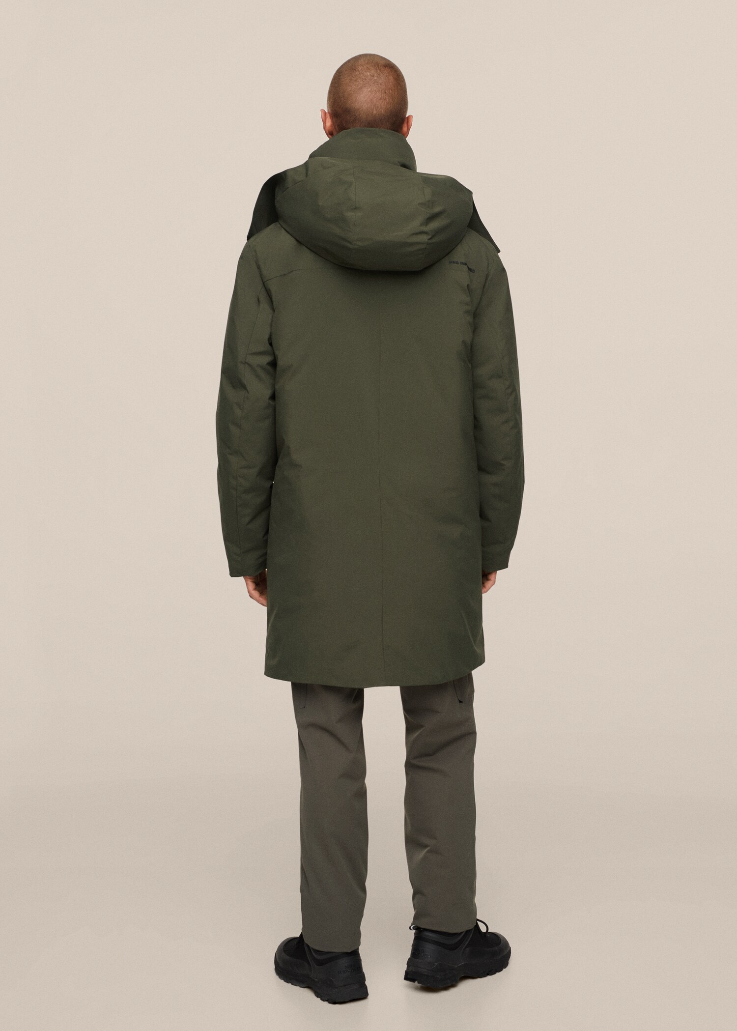 Waterproof padded parka - Reverse of the article