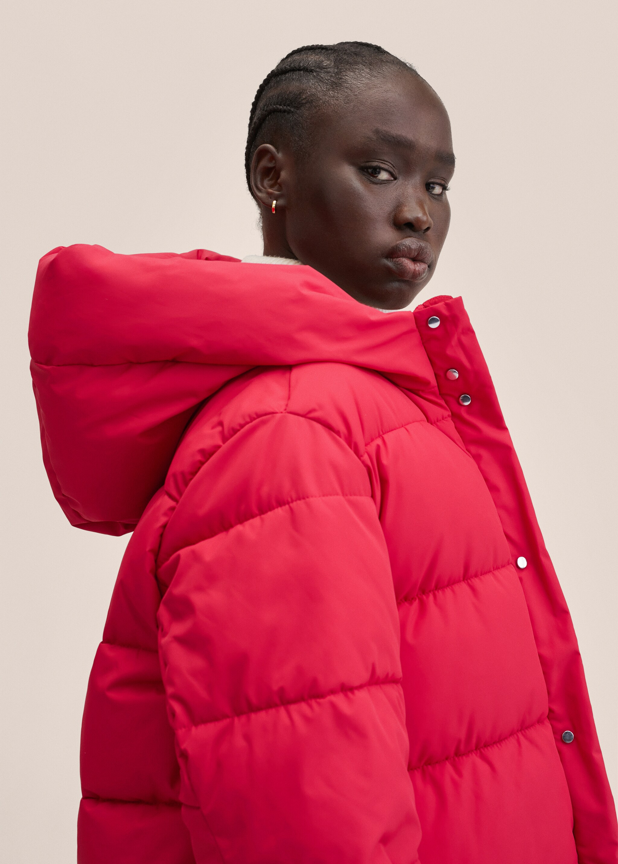 Water-repellent quilted coat - Details of the article 1