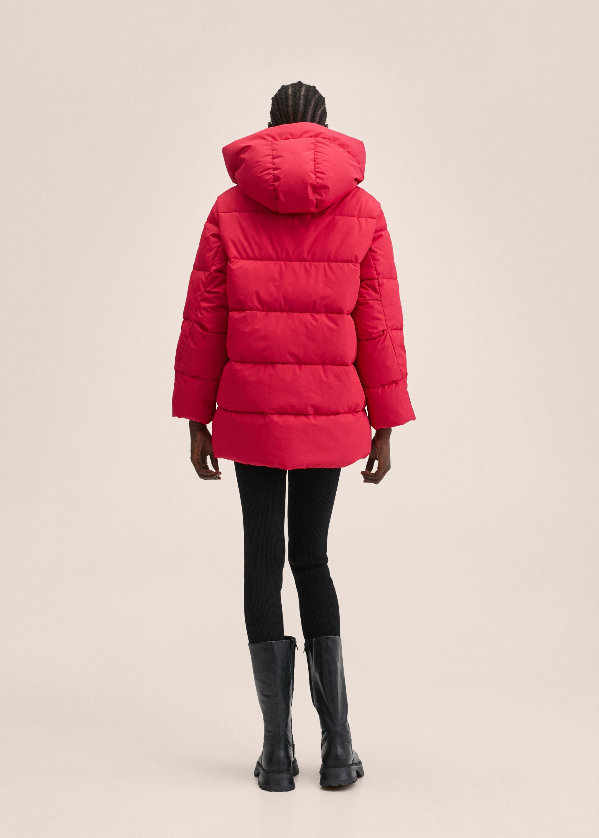 Water-repellent quilted coat - Reverse of the article