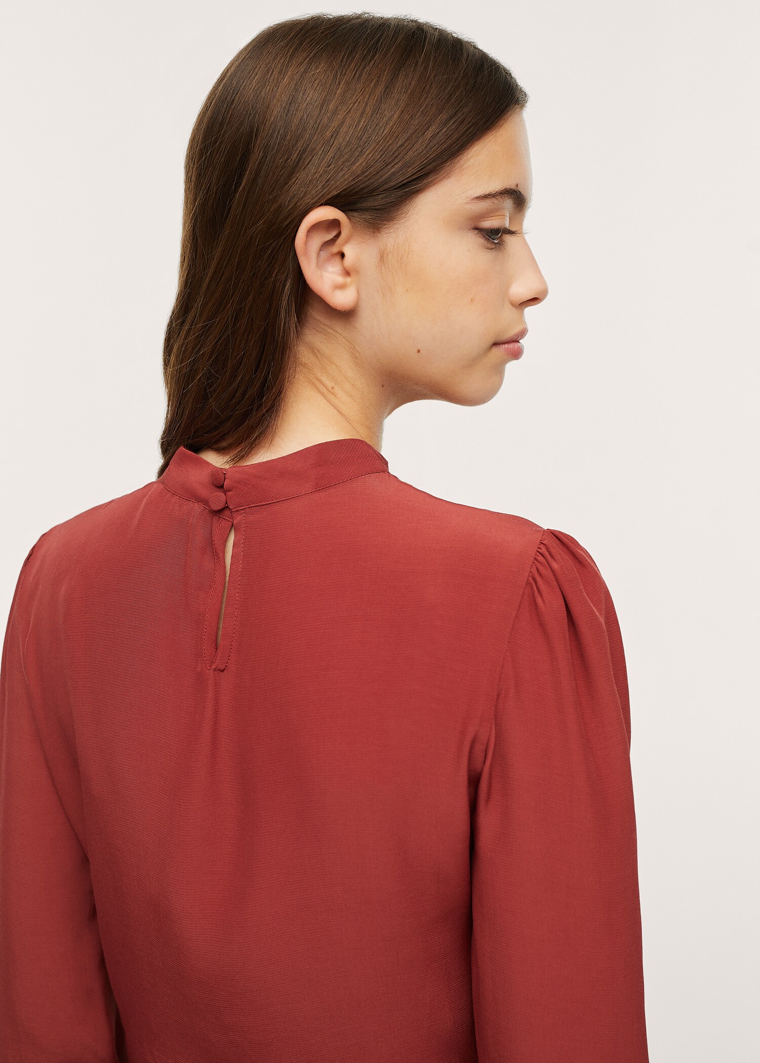 Blusa fluida nudo - Reverso del artículo