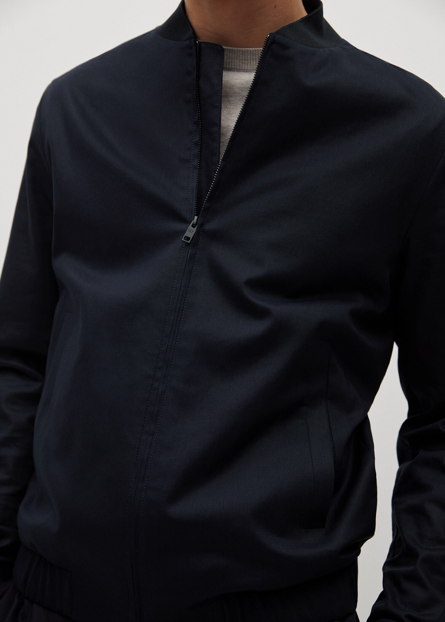 Bunda bomber len a tencel - Detail zboží 2