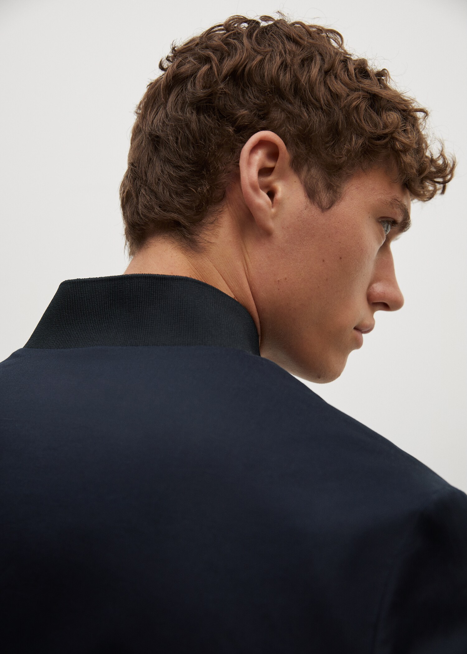 Bunda bomber len a tencel - Detail zboží 4