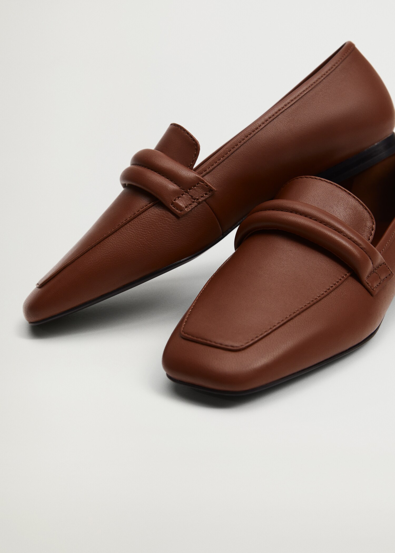 Leather penny loafers - Medium plane