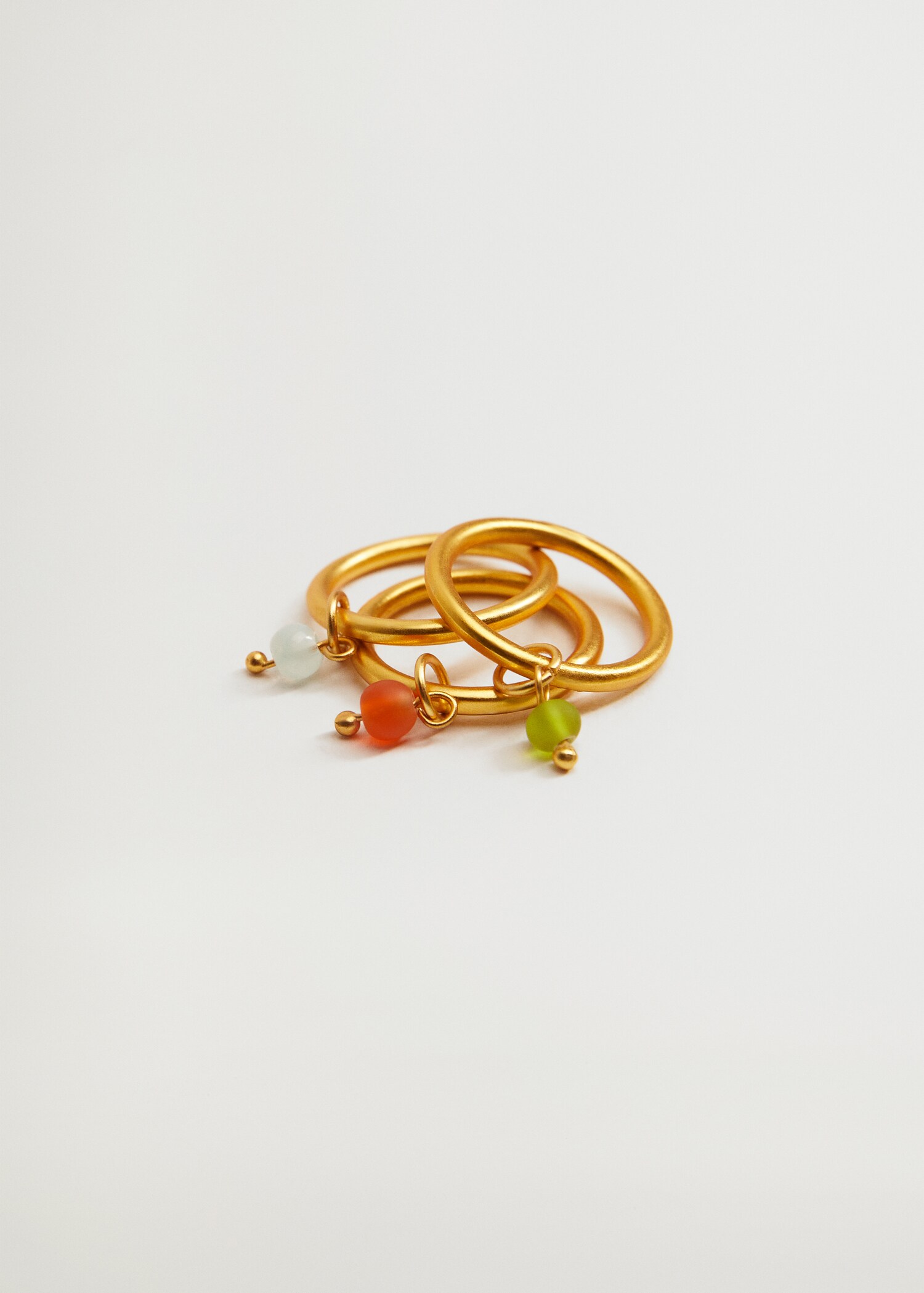 Set anillos metálicos - Plano medio