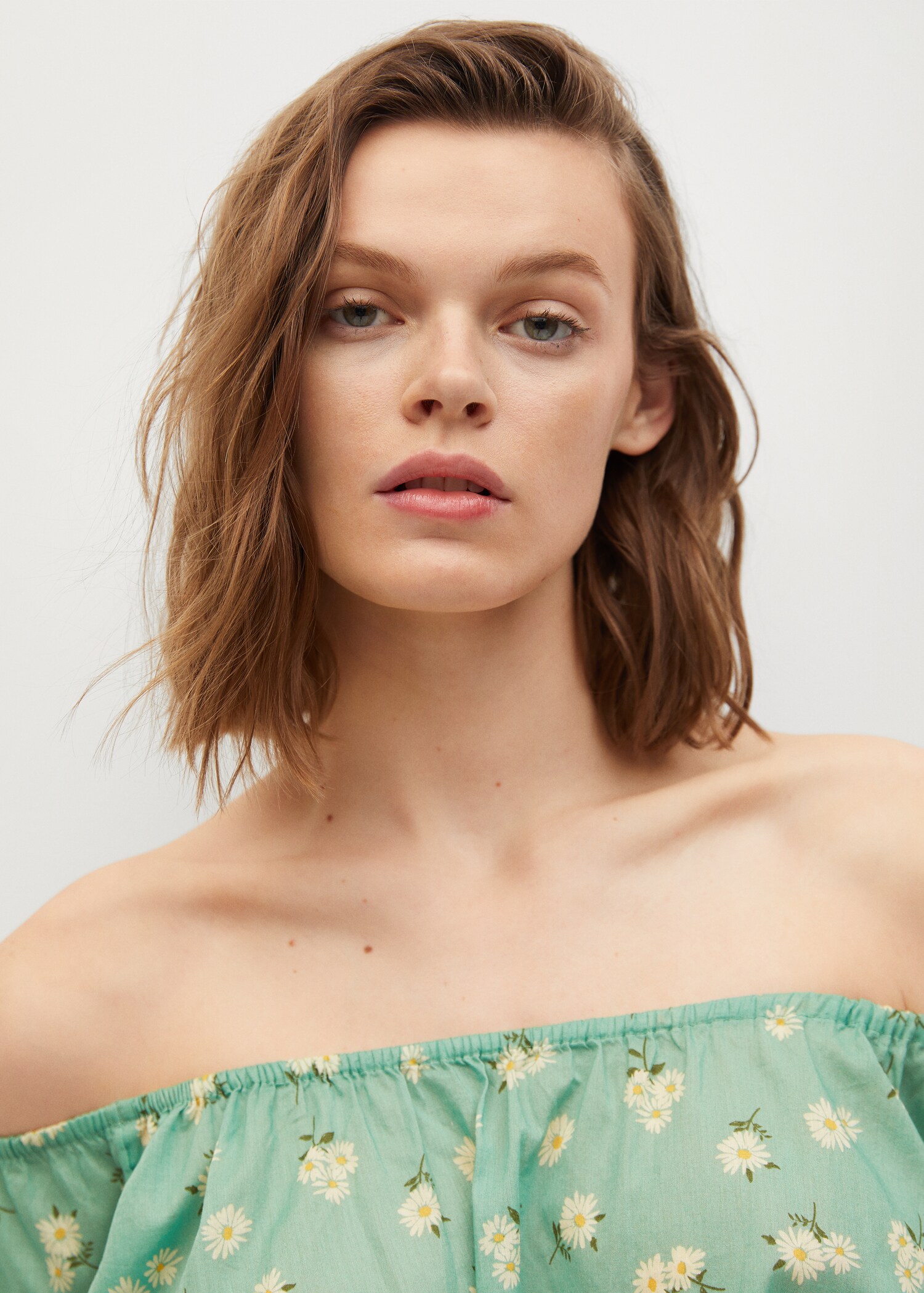 Blusa algodón estampada - Detalle del artículo 1