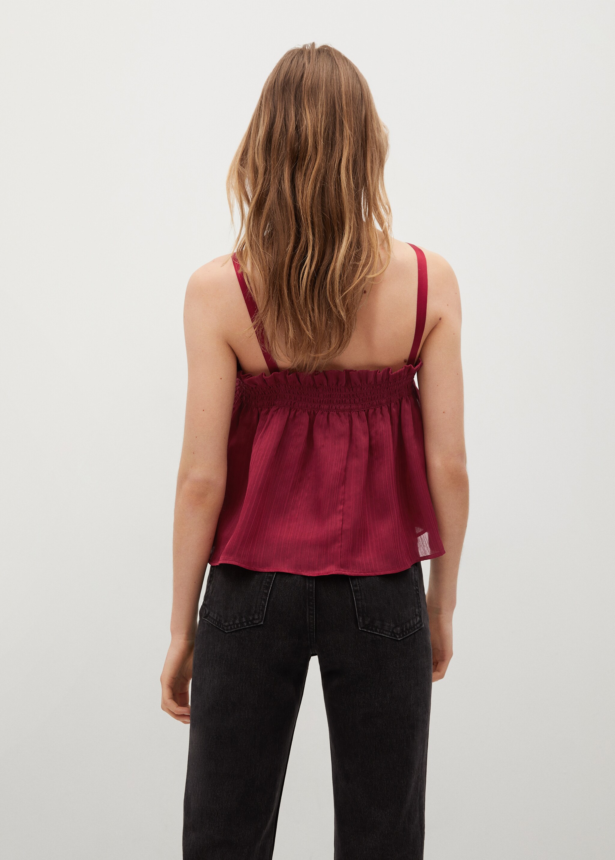 Flowy strap top - Reverse of the article