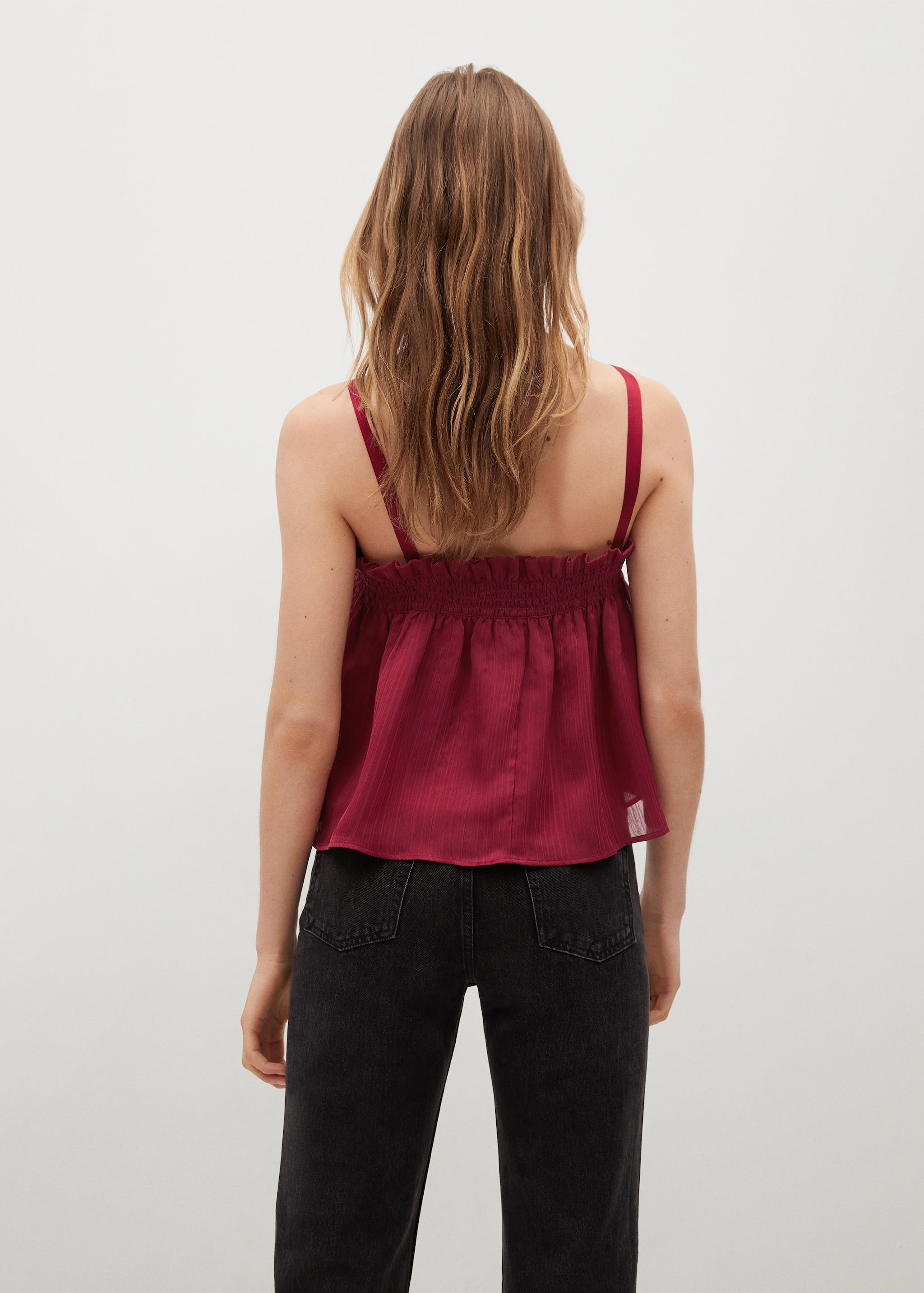 Flowy strap top - Reverse of the article
