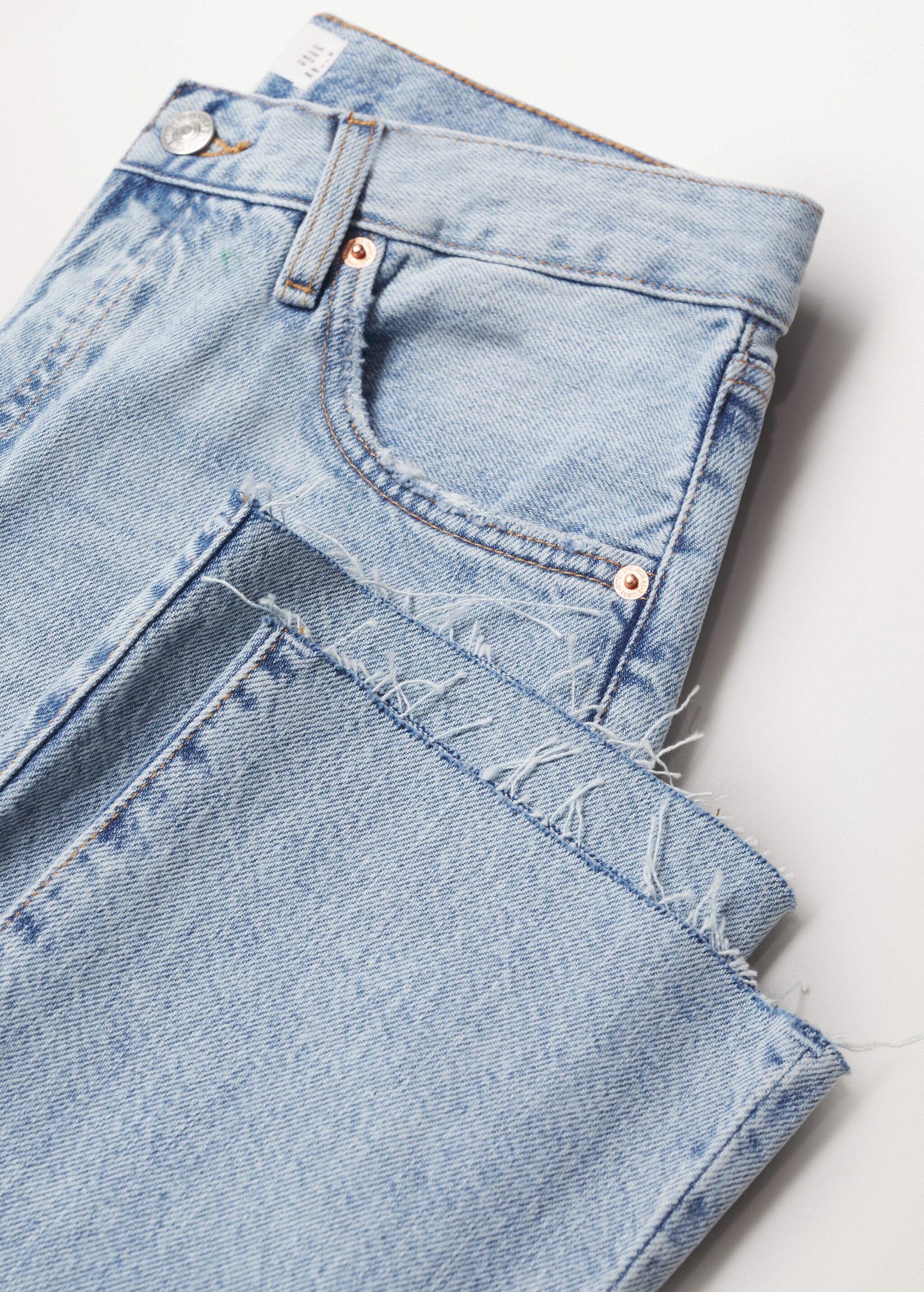 High-waist cropped straight jeans - Details of the article 8