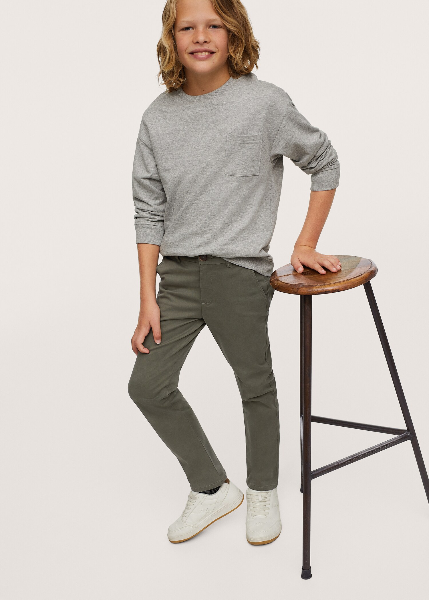 Pantalon chino coton  - Plan moyen