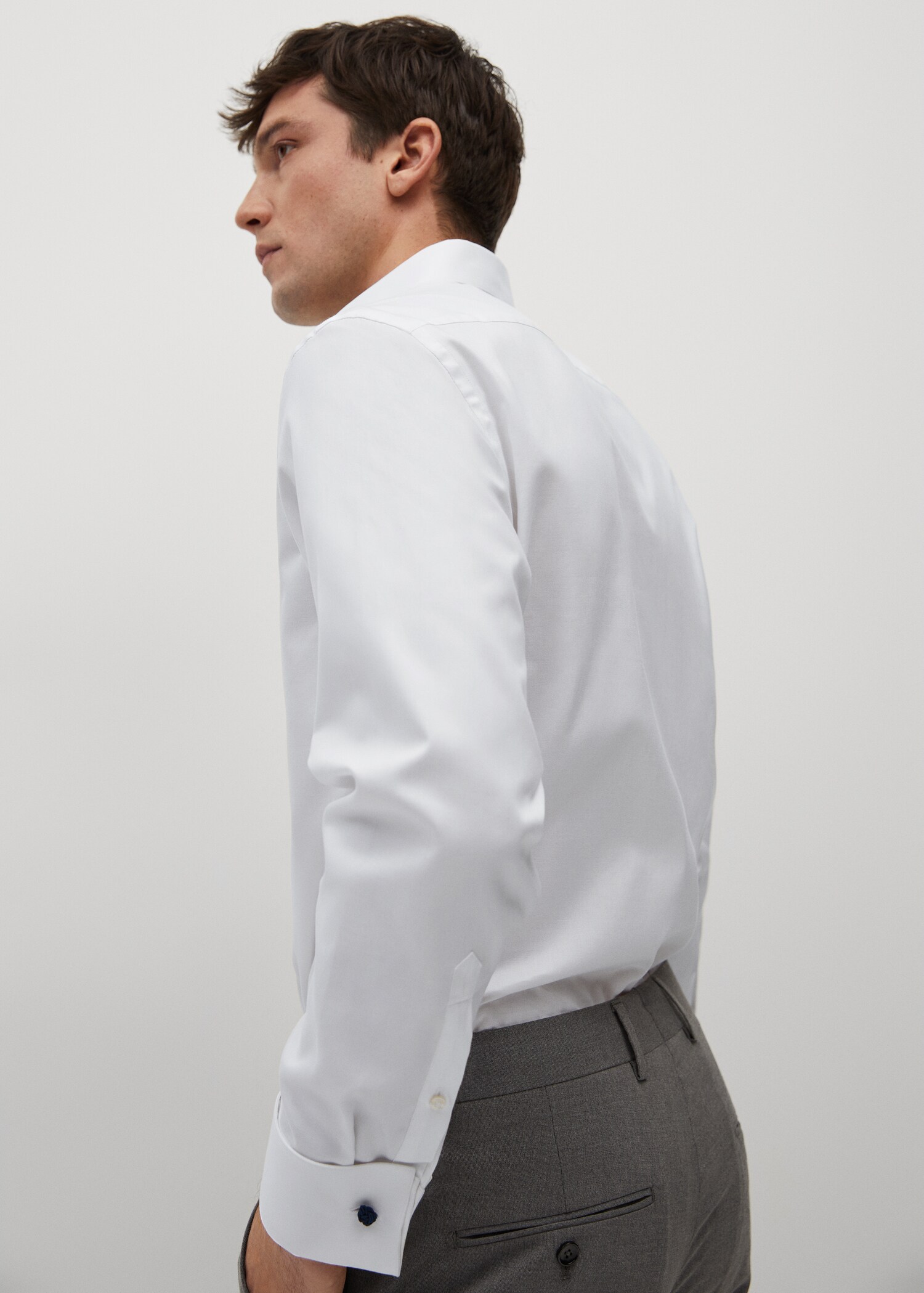 Camisa traje slim fit algodón - Detalle del artículo 1