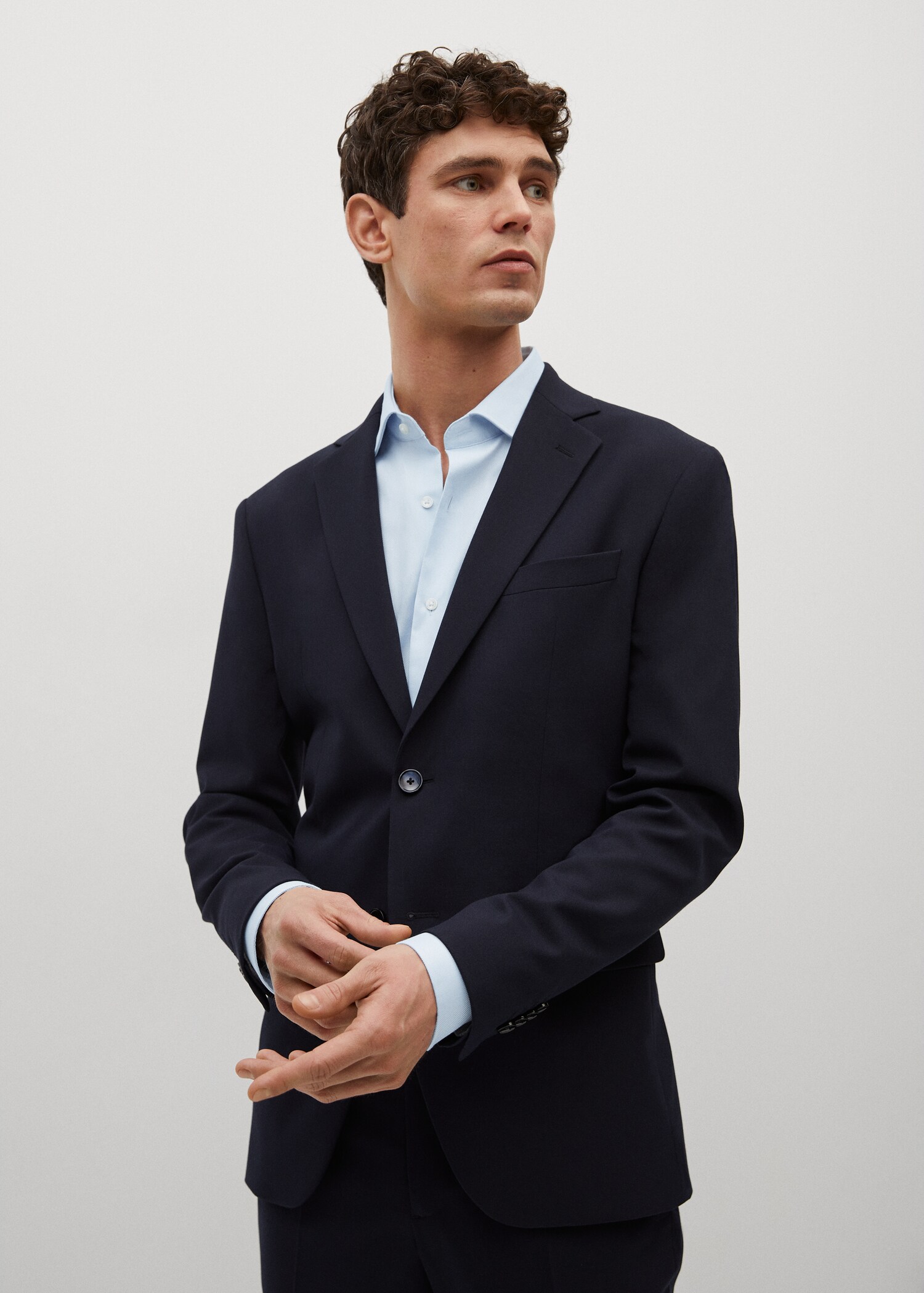 Strukturált slim fit öltönying - A termék adatai 2