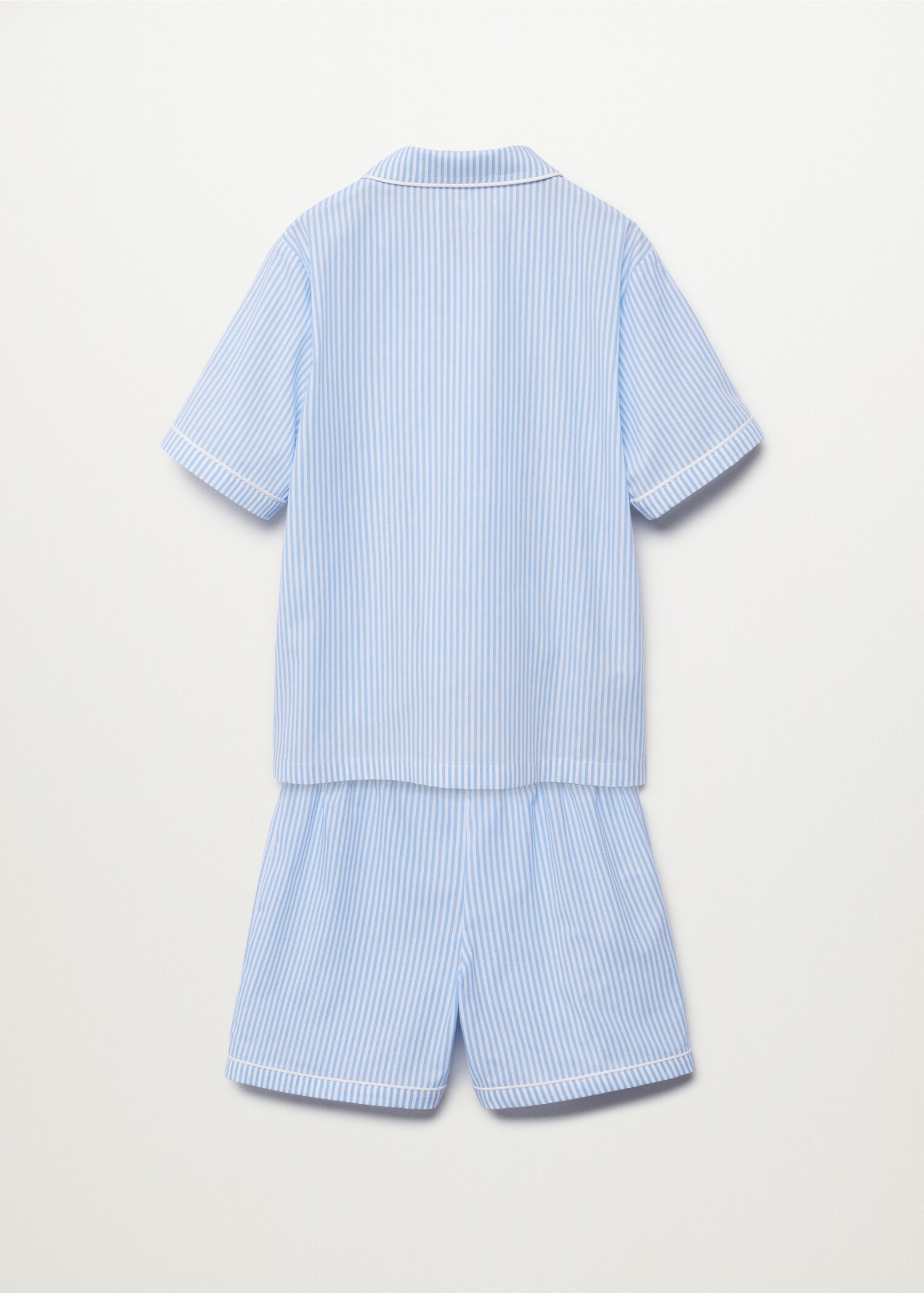 Pijama corto algodón rayas - Reverso del artículo