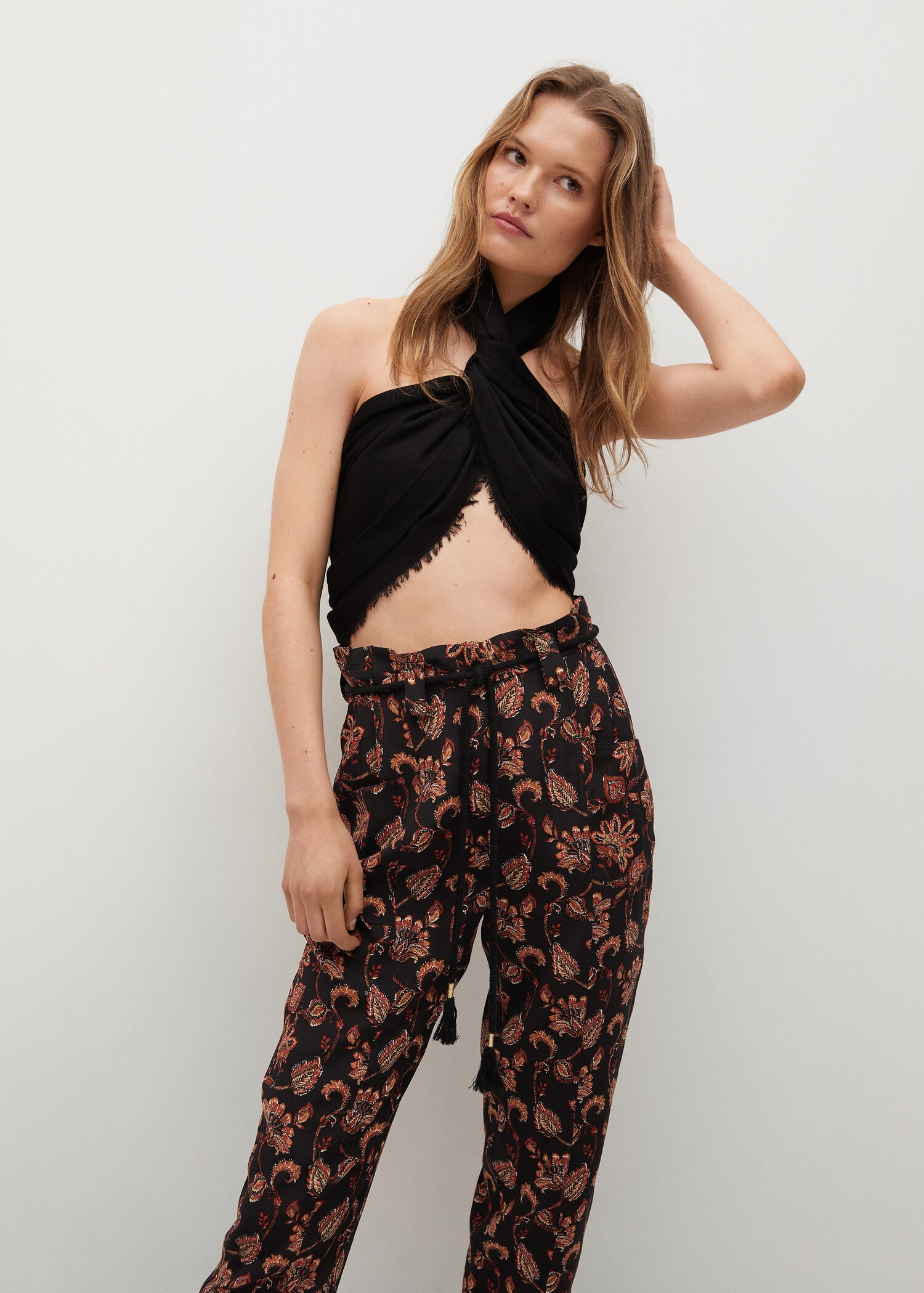 Pantalón fluido estampado - Detalle del artículo 2