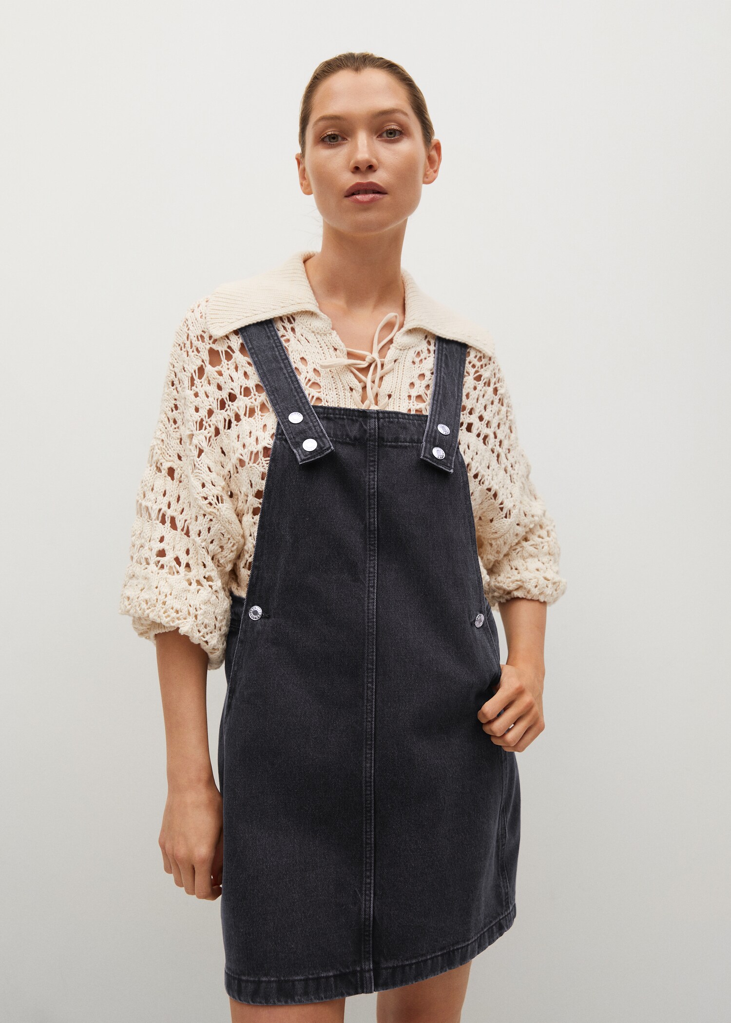 Pichi denim negro - Plano medio