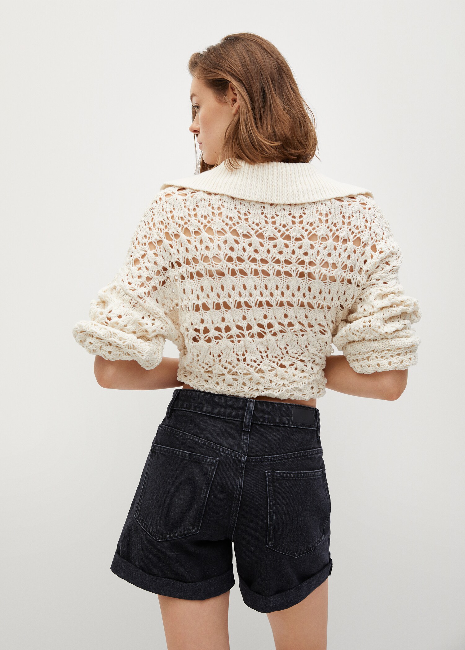 Short vaquero mom-fit - Reverso del artículo
