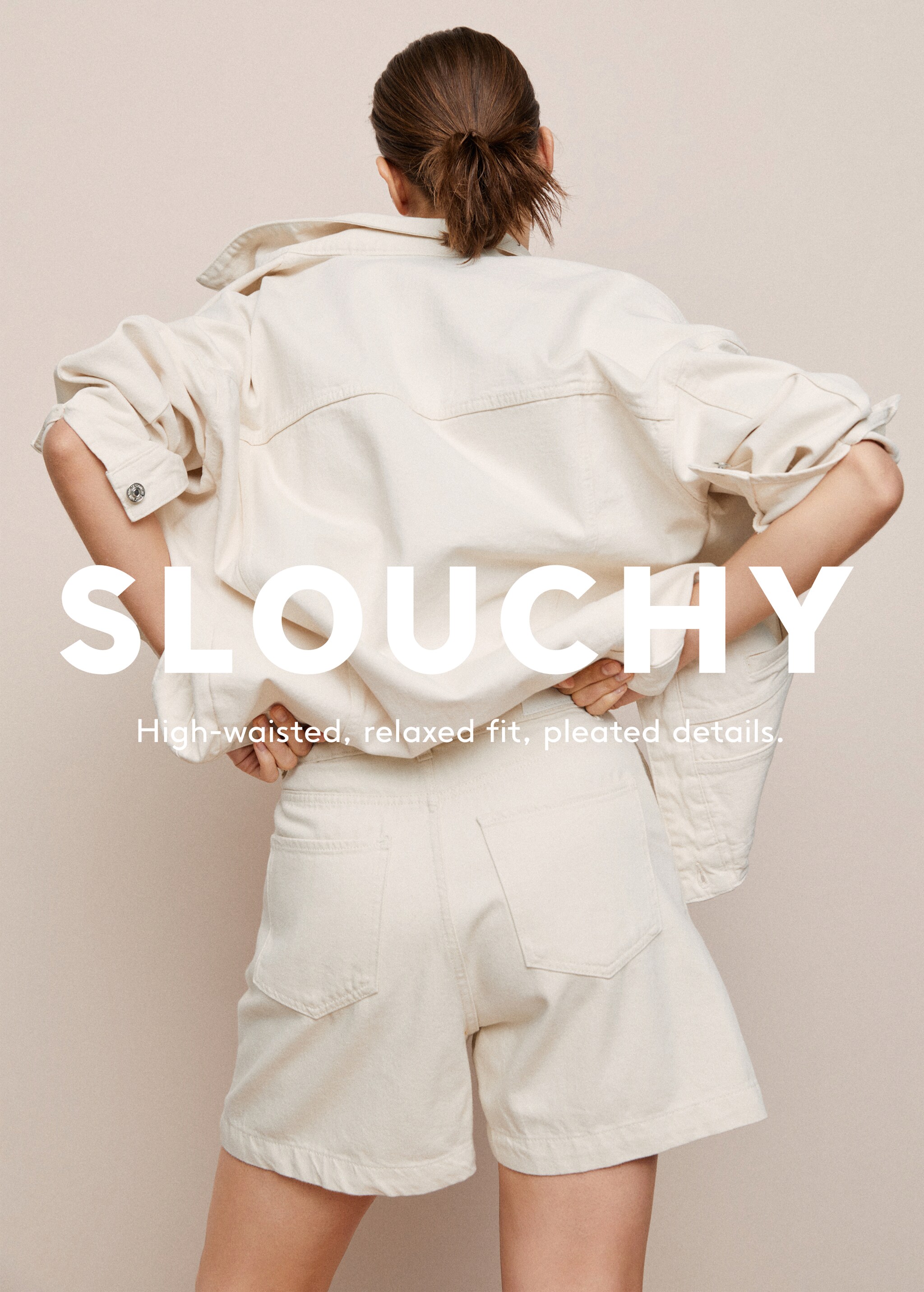 Slouchy pleated shorts - Details of the article 5