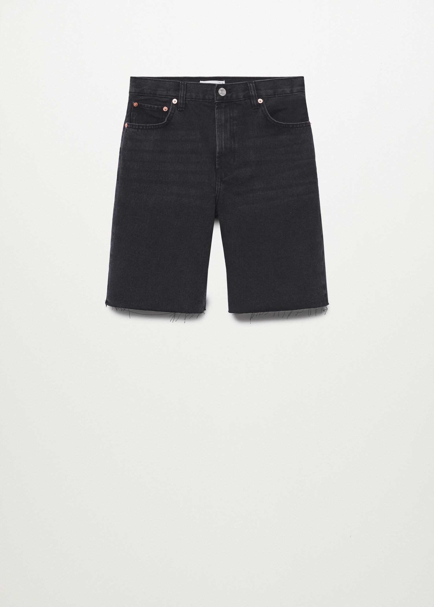 Jeans-Bermudashorts mit hohem Bund - Artikel ohne Model