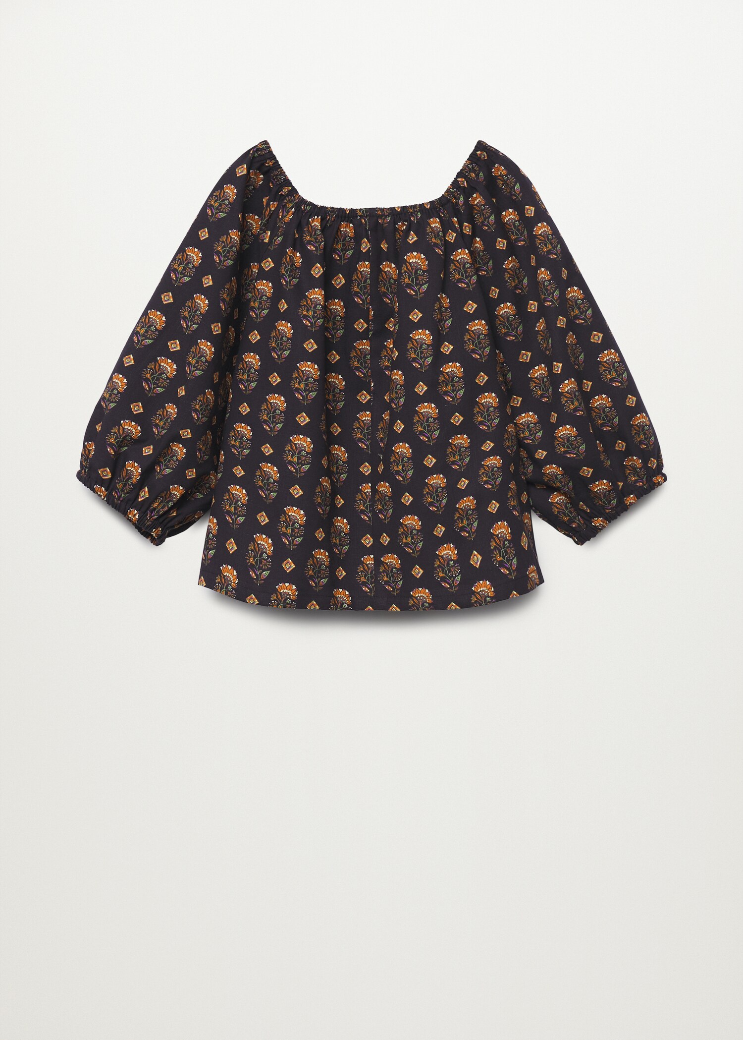 Blusa algodón estampada - Reverso del artículo