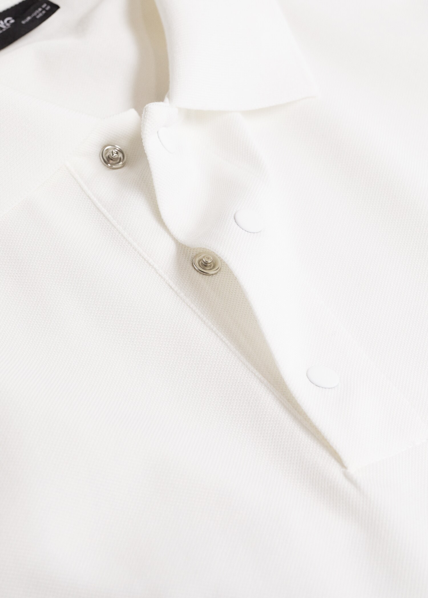 Technical cotton piqué polo shirt - Details of the article 8