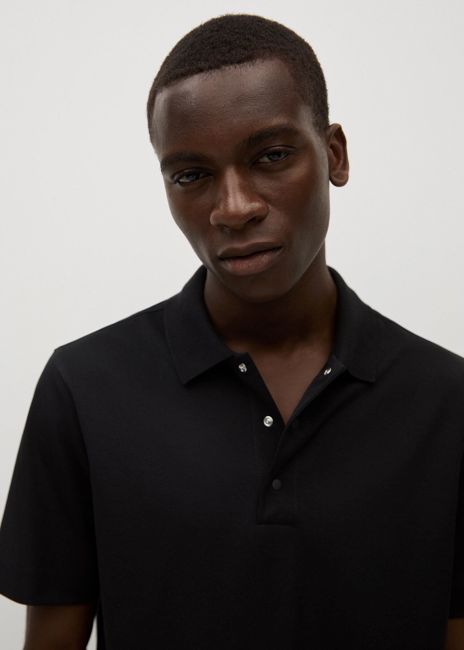 Technical cotton piqué polo shirt - Details of the article 2
