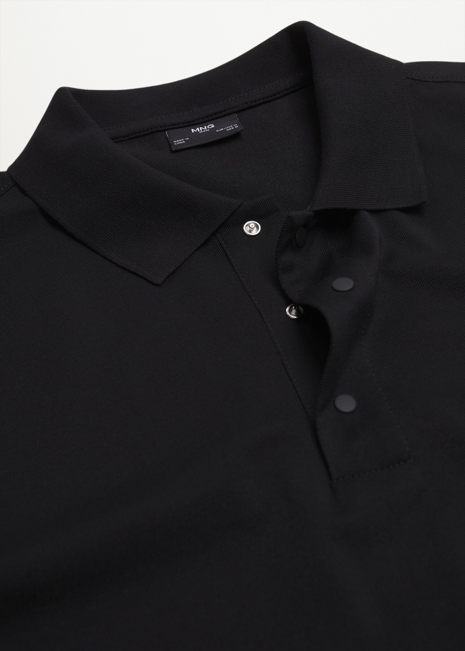 Technical cotton piqué polo shirt - Details of the article 8
