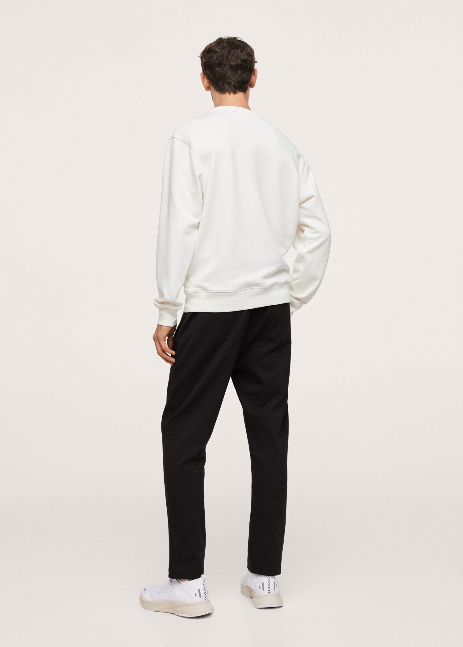 Basic-Baumwollsweatshirt - Rückseite des Artikels