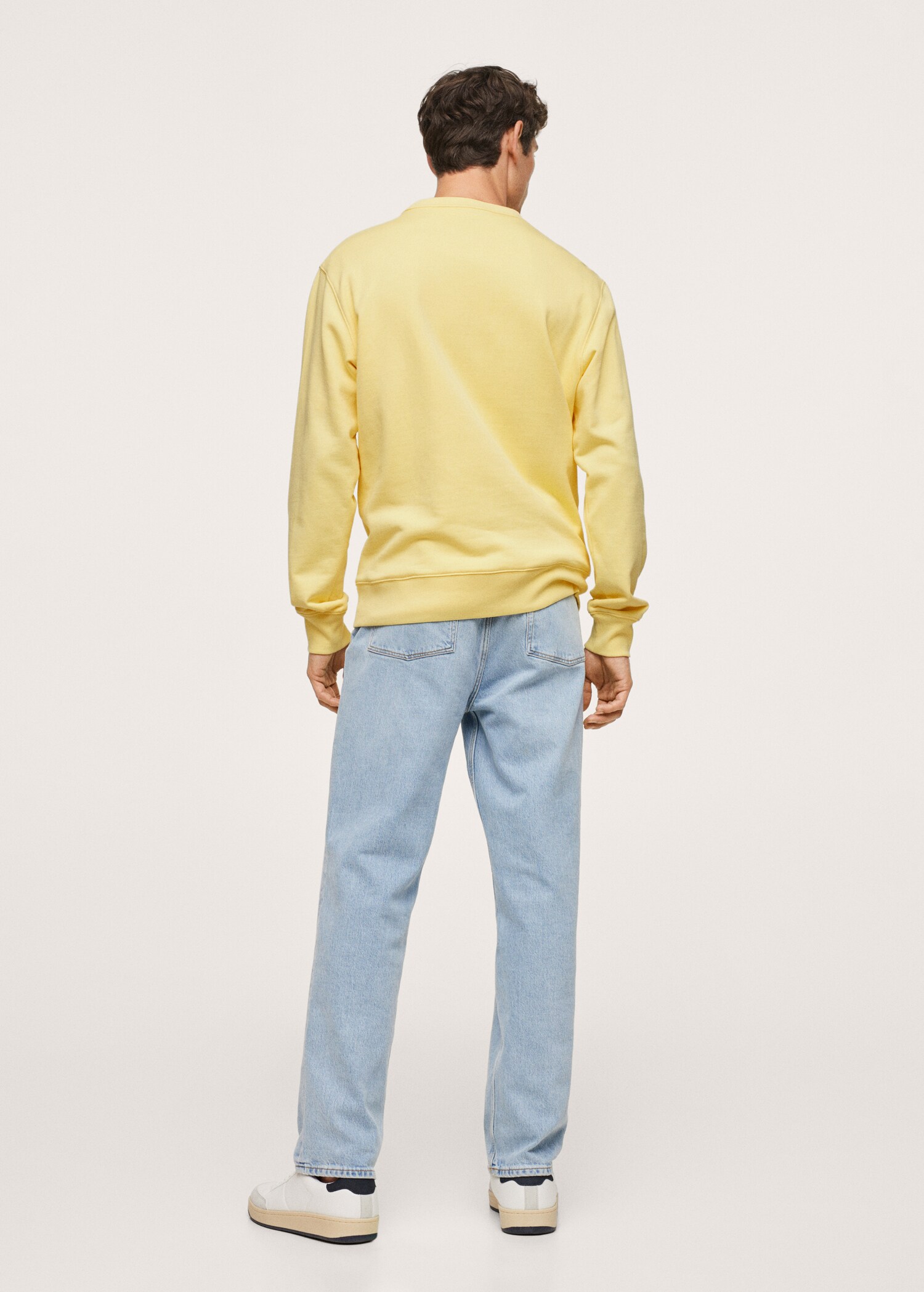 Basic-Baumwollsweatshirt - Rückseite des Artikels