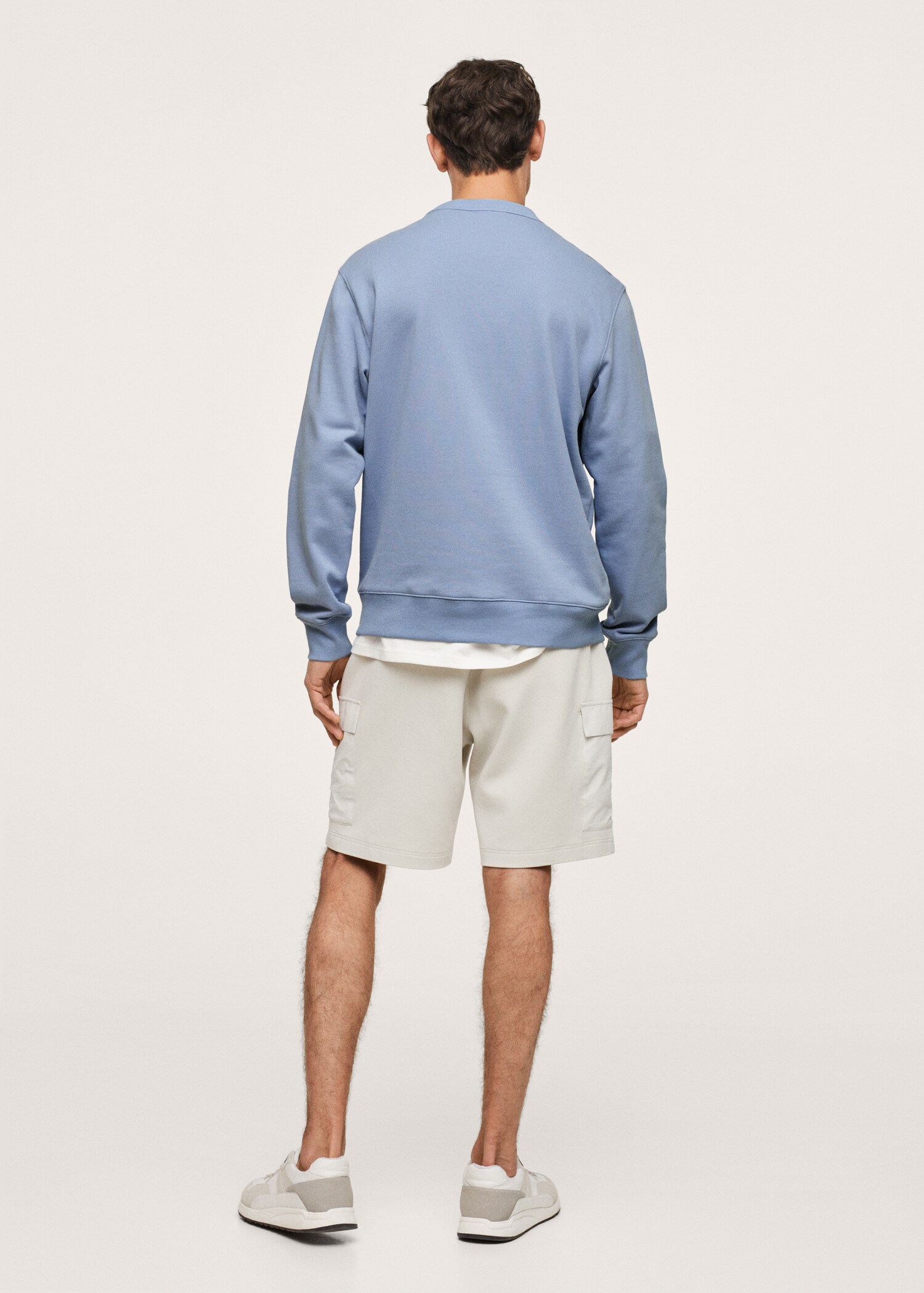 Basic-Baumwollsweatshirt - Rückseite des Artikels