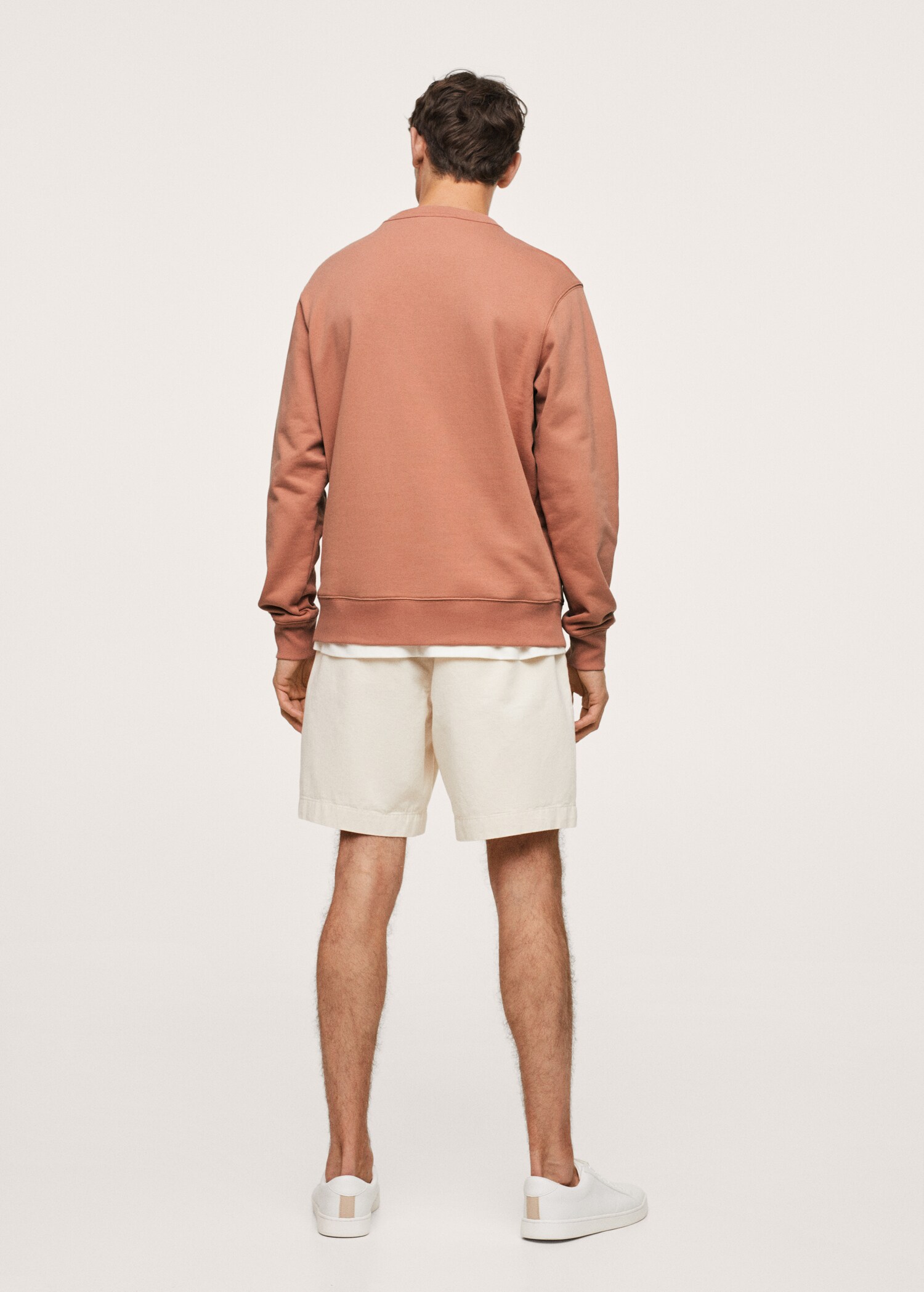 Basic-Baumwollsweatshirt - Rückseite des Artikels