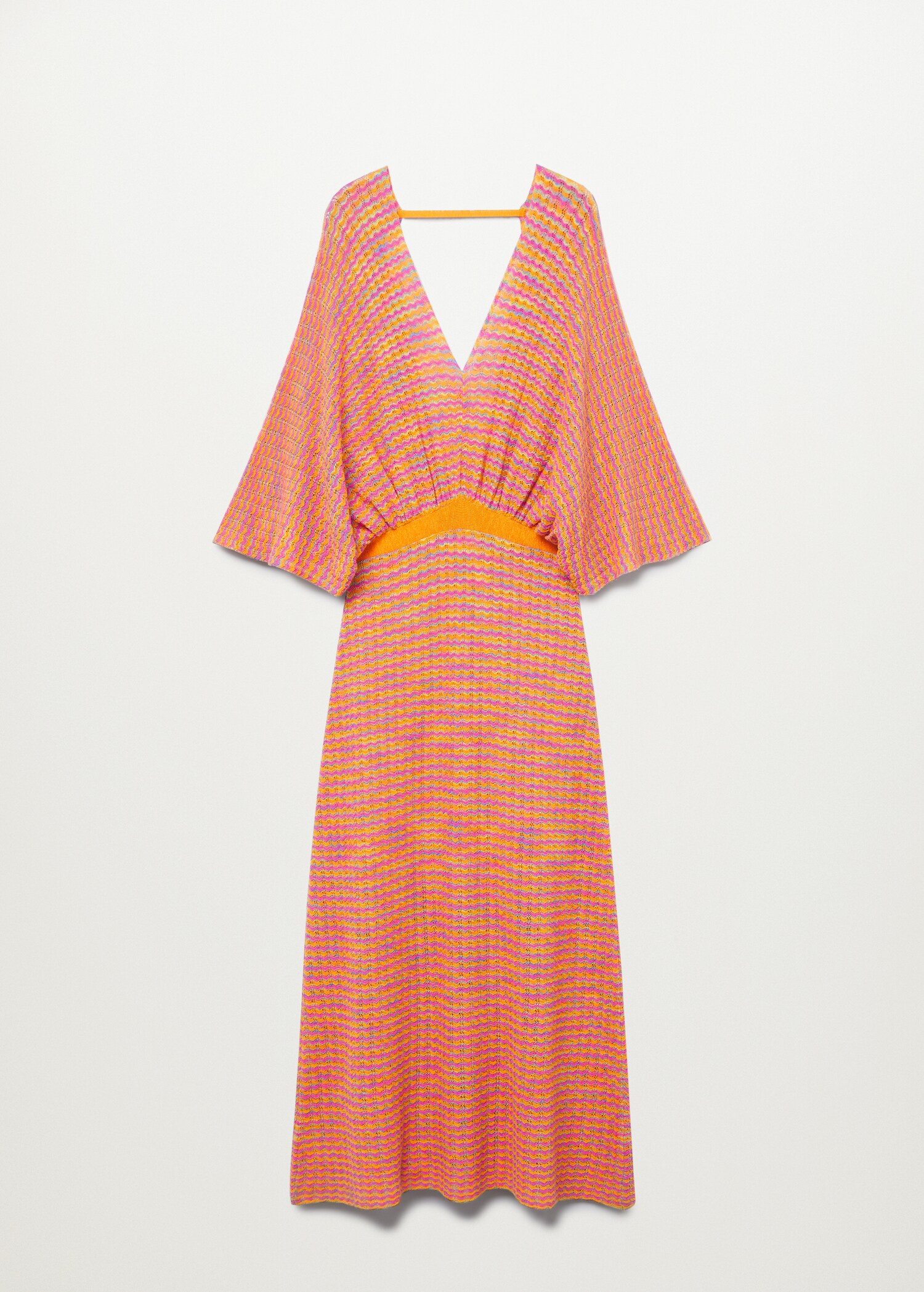 Vestido punto combinado abertura - Artículo sin modelo