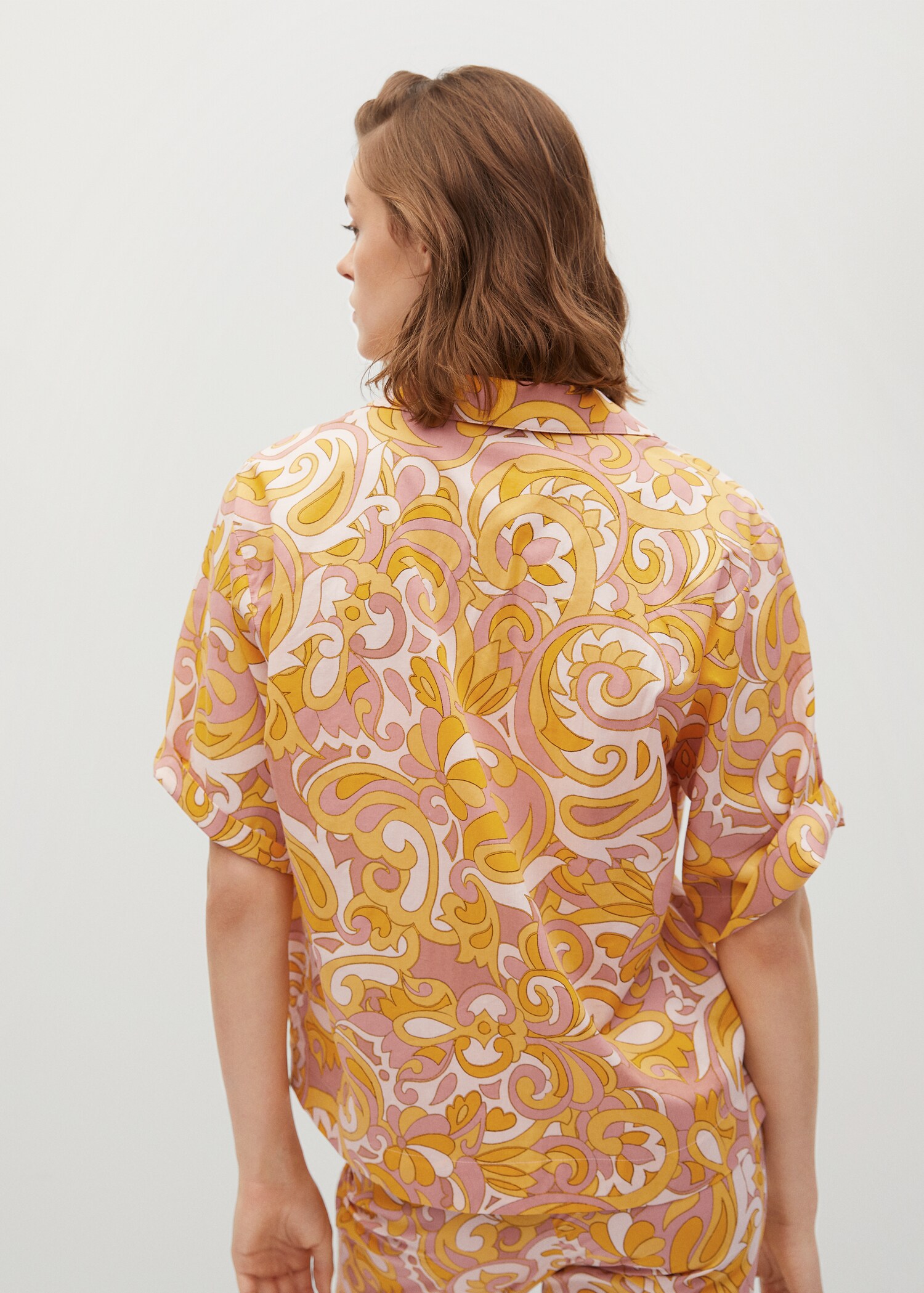 Camisa estampada algodón - Reverso del artículo