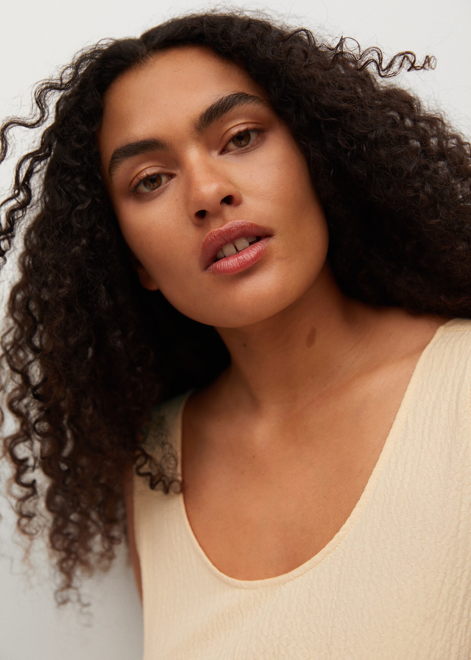 Textured cotton dress - Details of the article 1