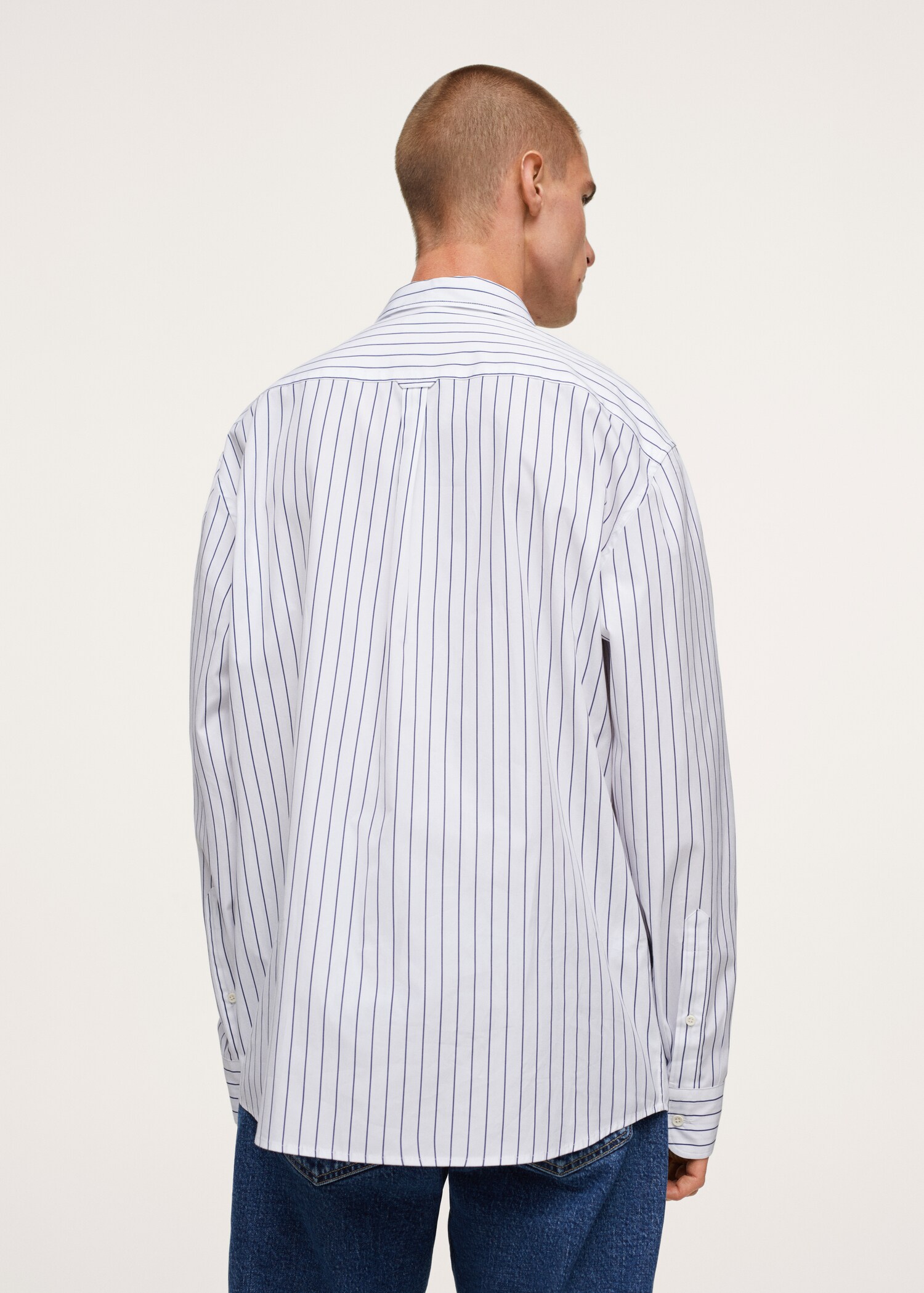 Camisa relaxed-fit rayas - Reverso del artículo
