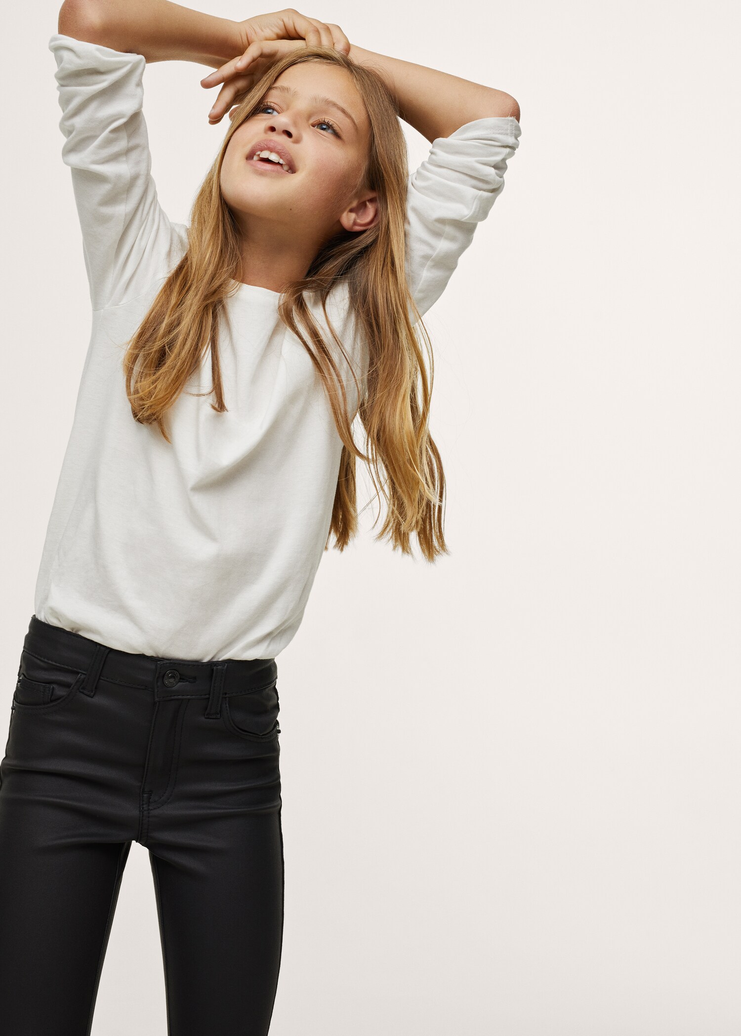 Jeans flare encerados - Plano medio