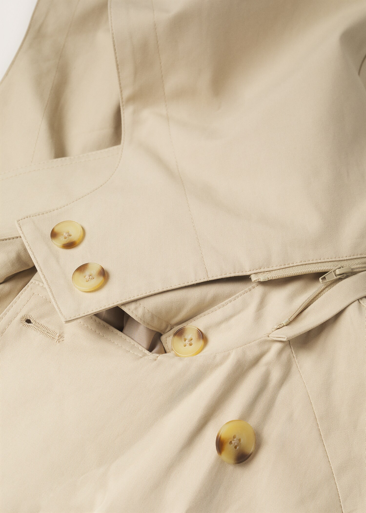 Trenčkot oversize s odnímatelnou kapucí - Detail zboží 8