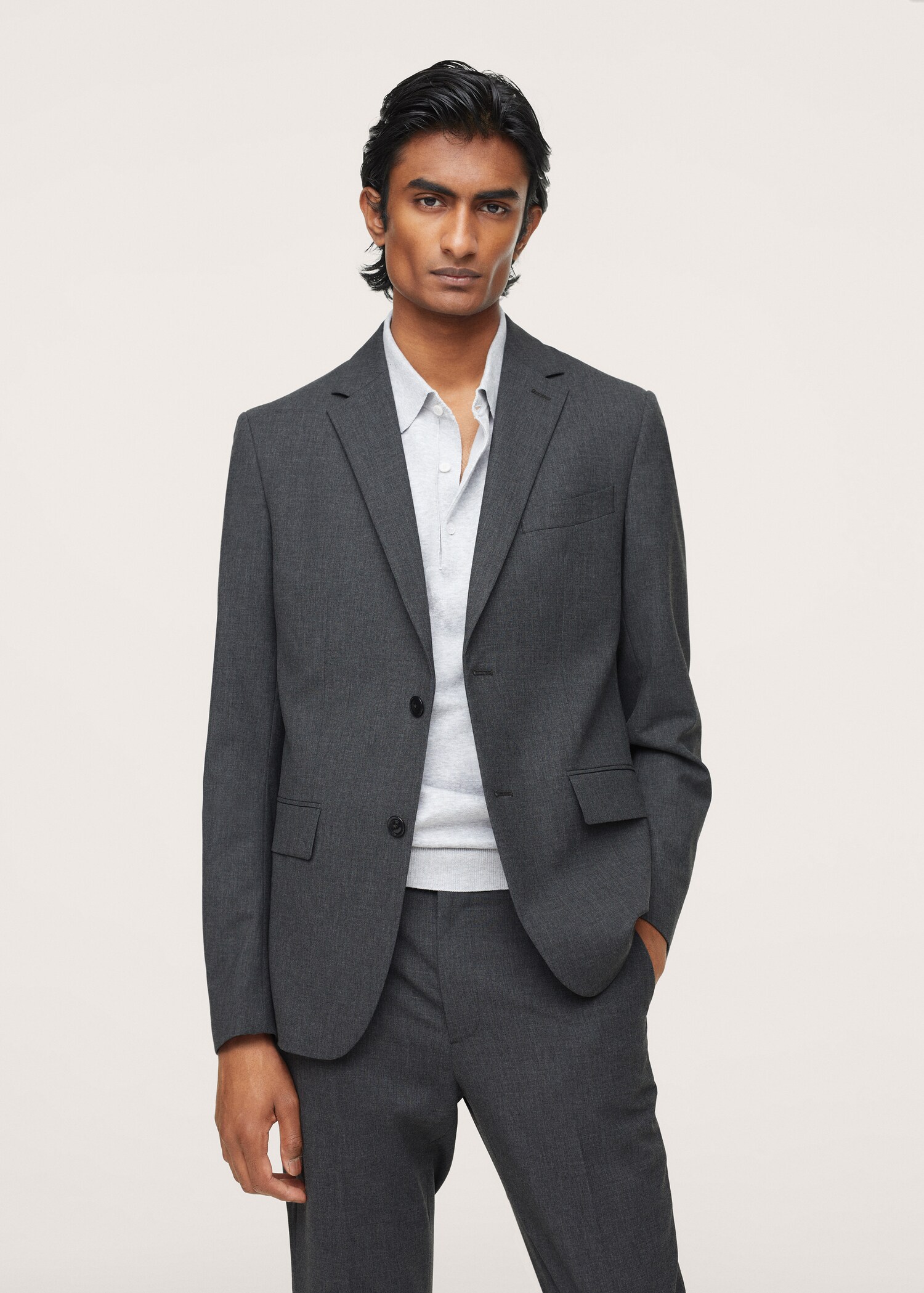 Wool suit jacket - Medium plane