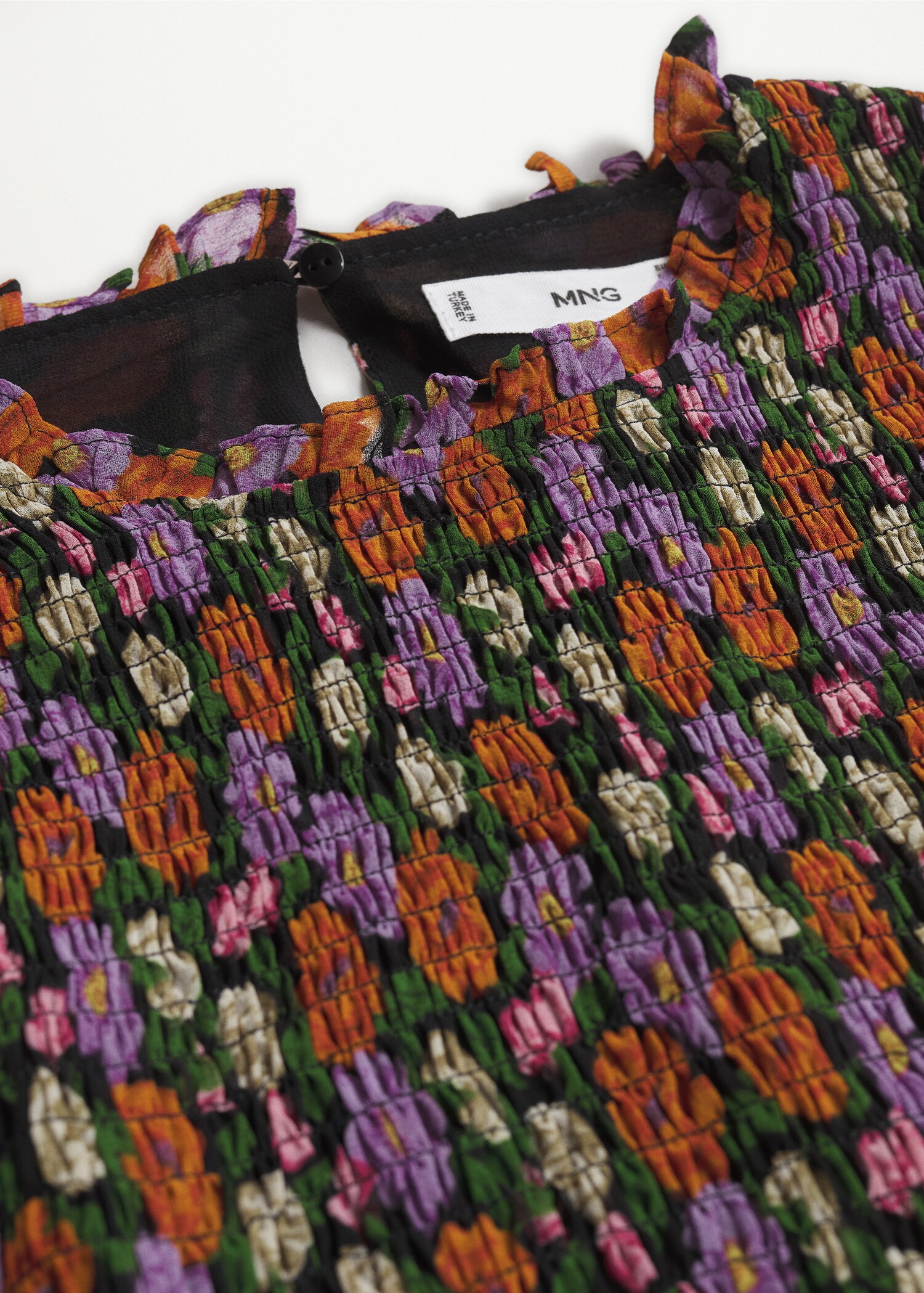 Vestido estampado manga abullonada - Detalle del artículo 8