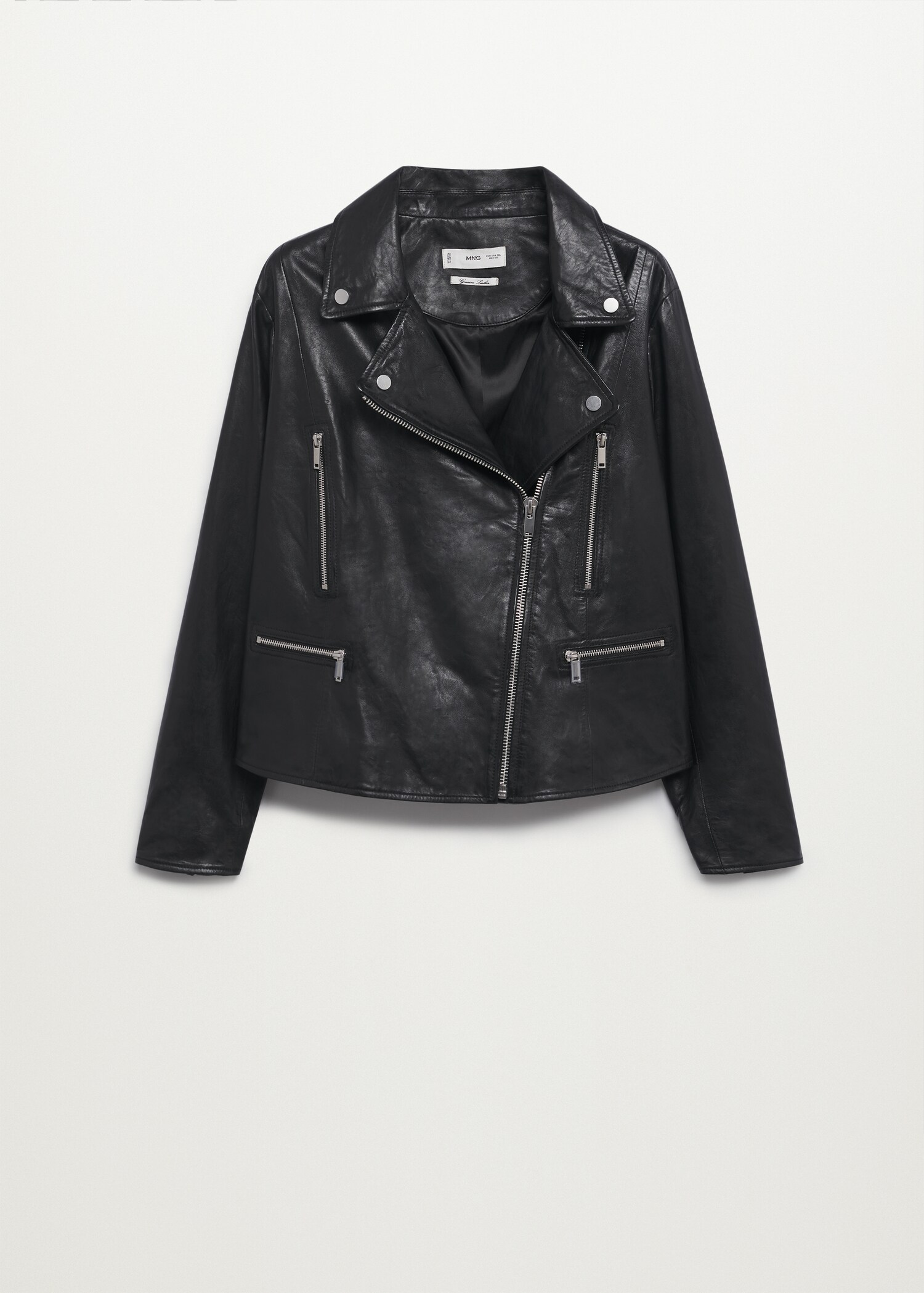 Cazadora biker piel - Artículo sin modelo
