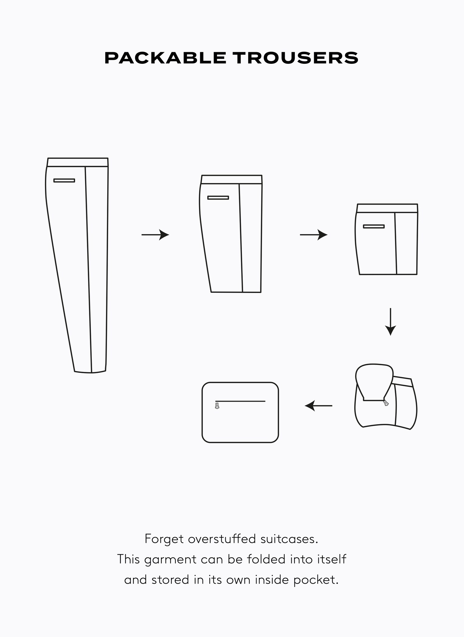 Technical Packable Collection slim-fit trousers - Details of the article 6