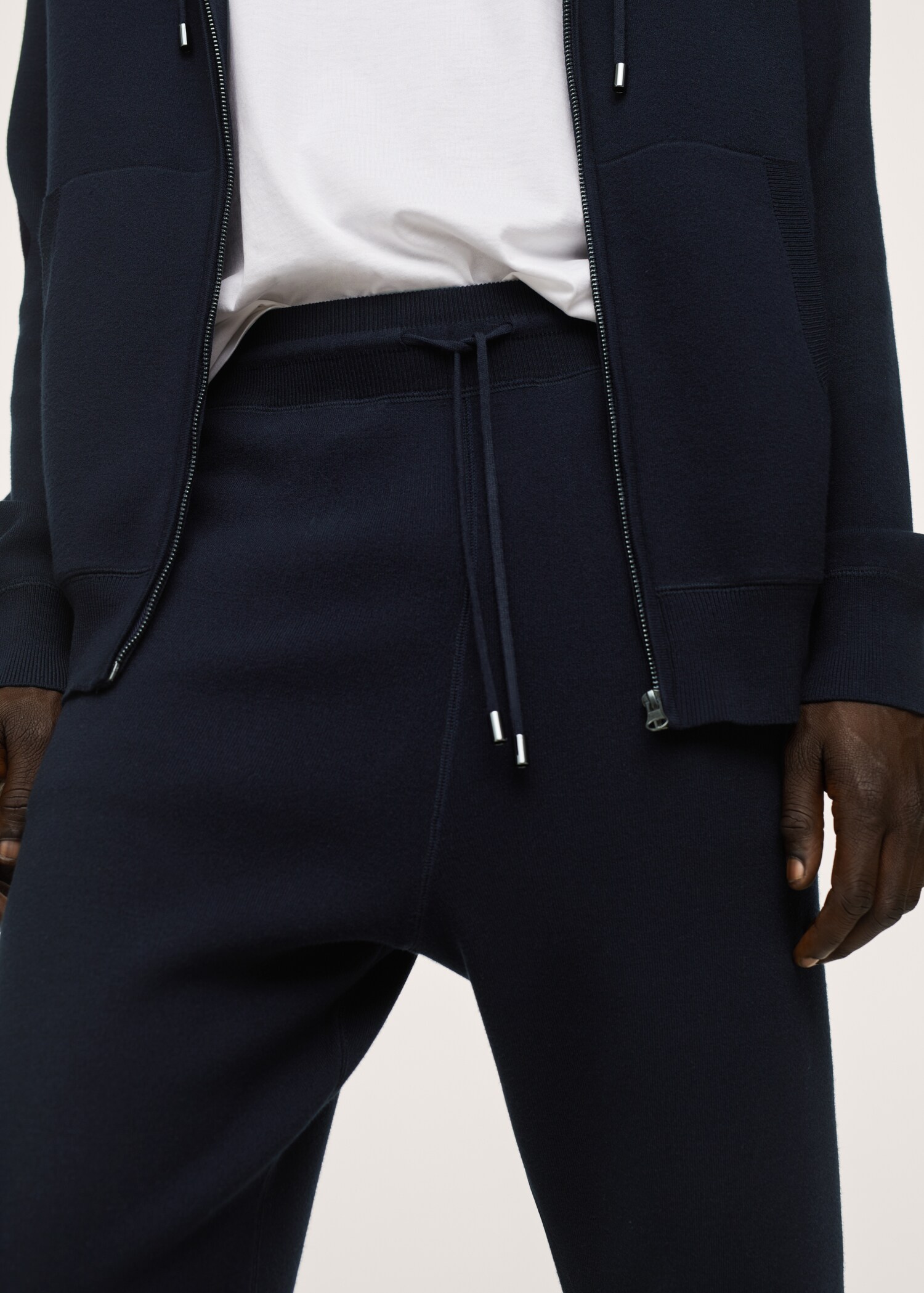 Úpletové kalhoty jogger s texturou - Detail zboží 1