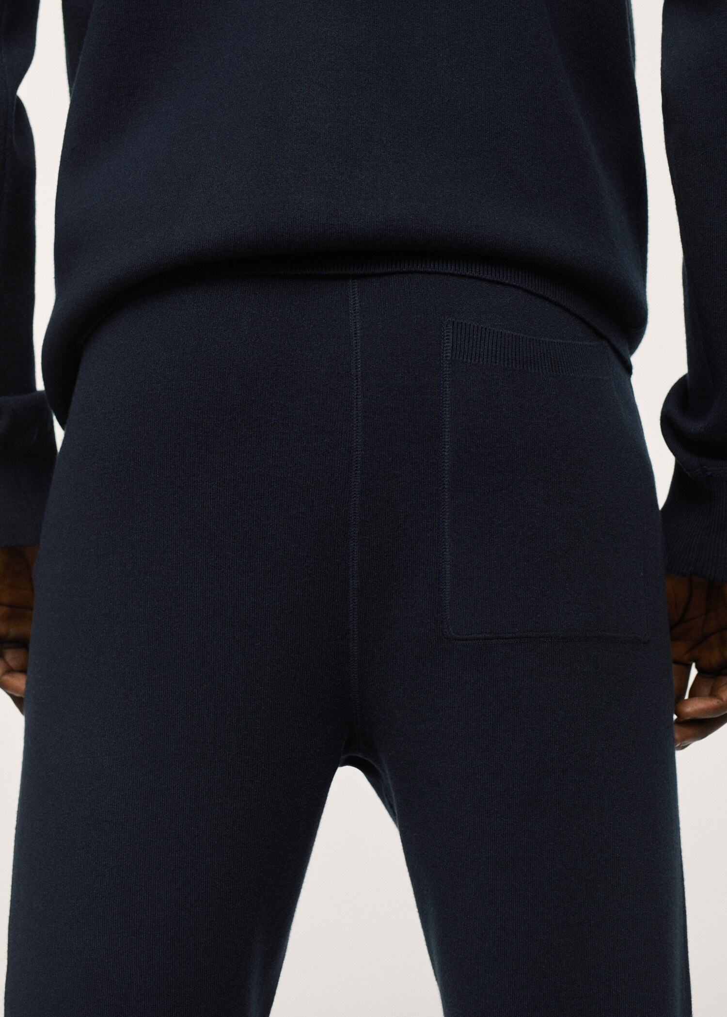 Úpletové kalhoty jogger s texturou - Detail zboží 2