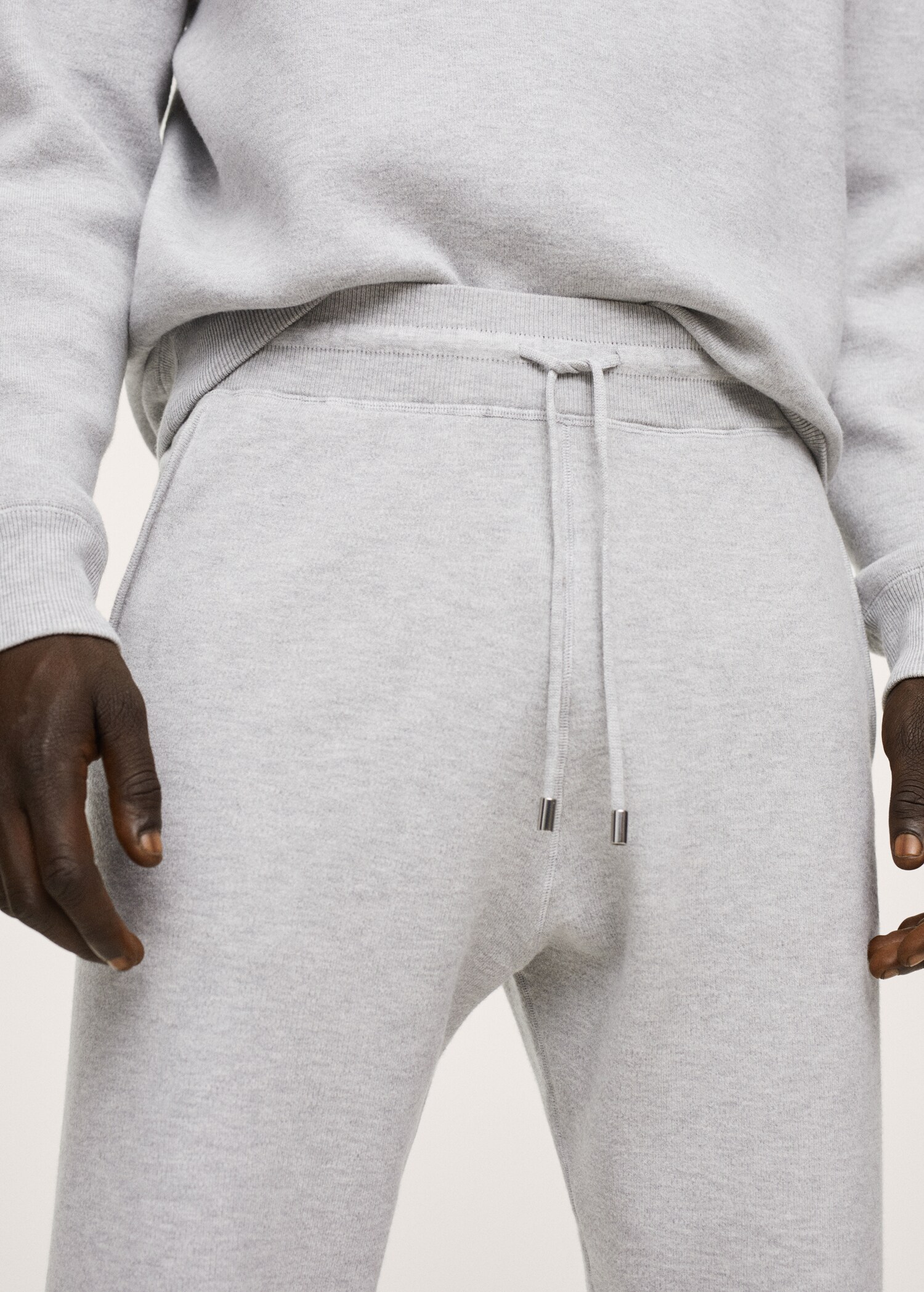 Úpletové kalhoty jogger s texturou - Detail zboží 1