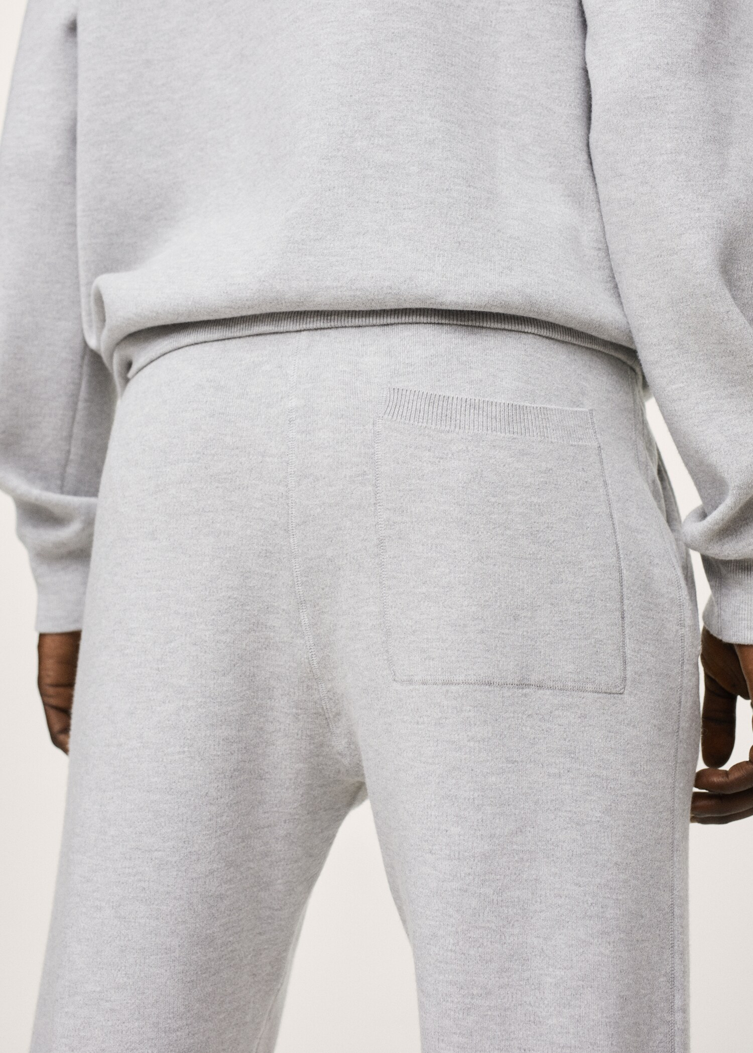Úpletové kalhoty jogger s texturou - Detail zboží 3