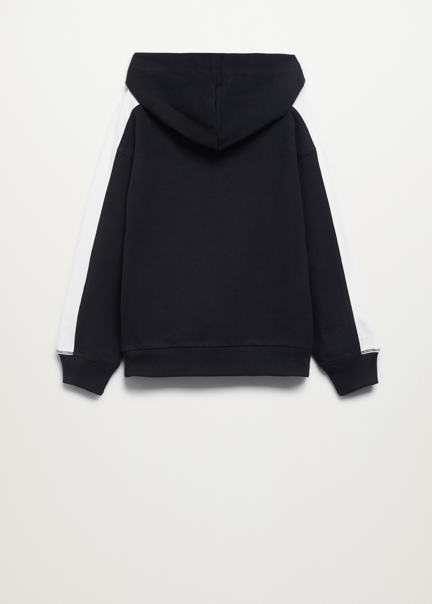 Sudadera bandas contraste - Reverso del artículo