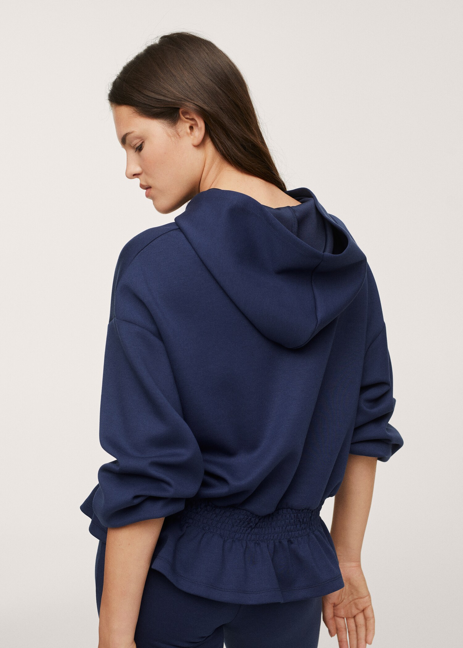 Sudadera elástico capucha - Reverso del artículo