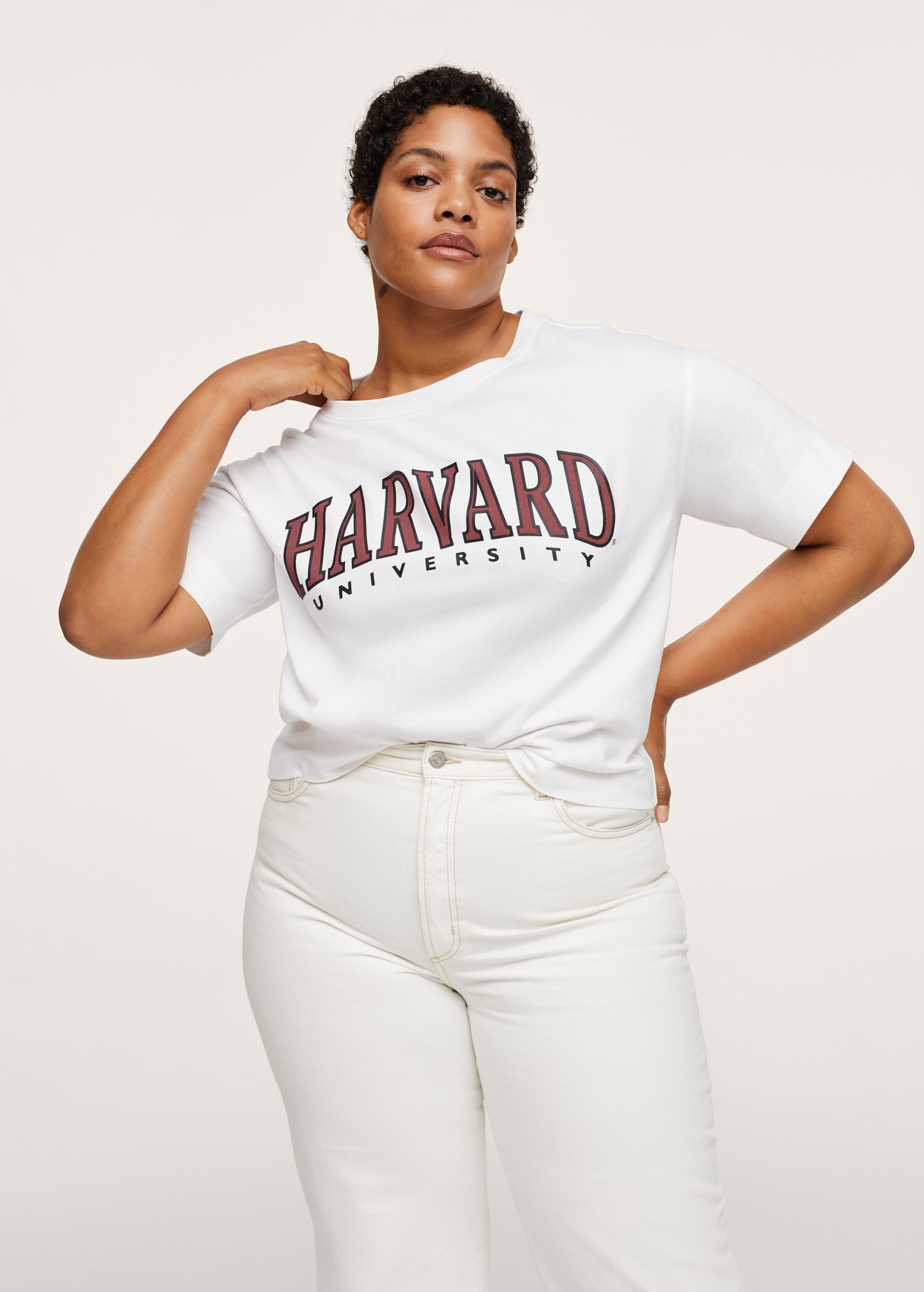 Camiseta estampada algodón - Plano medio