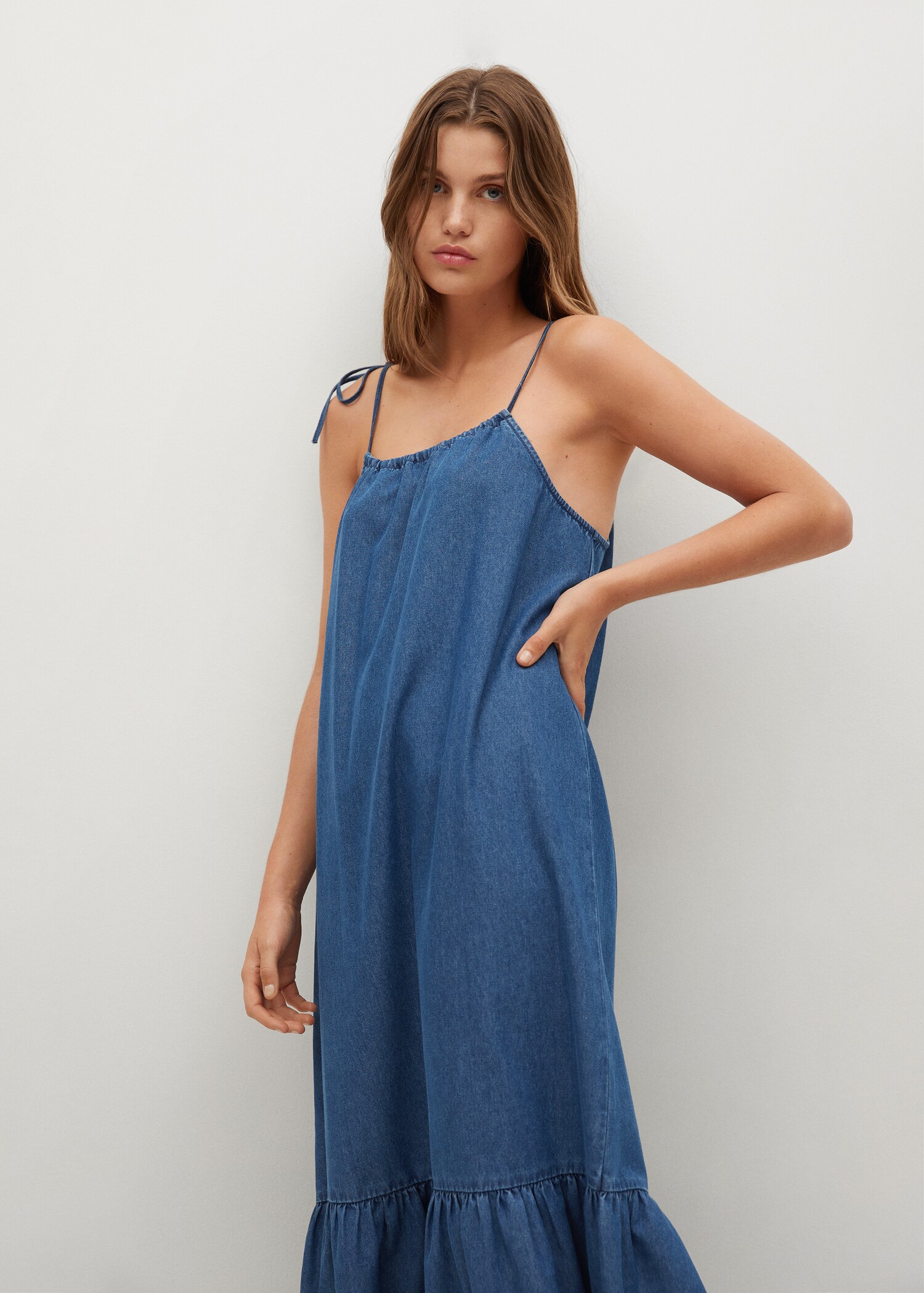 Vestido denim volante - Detalle del artículo 2