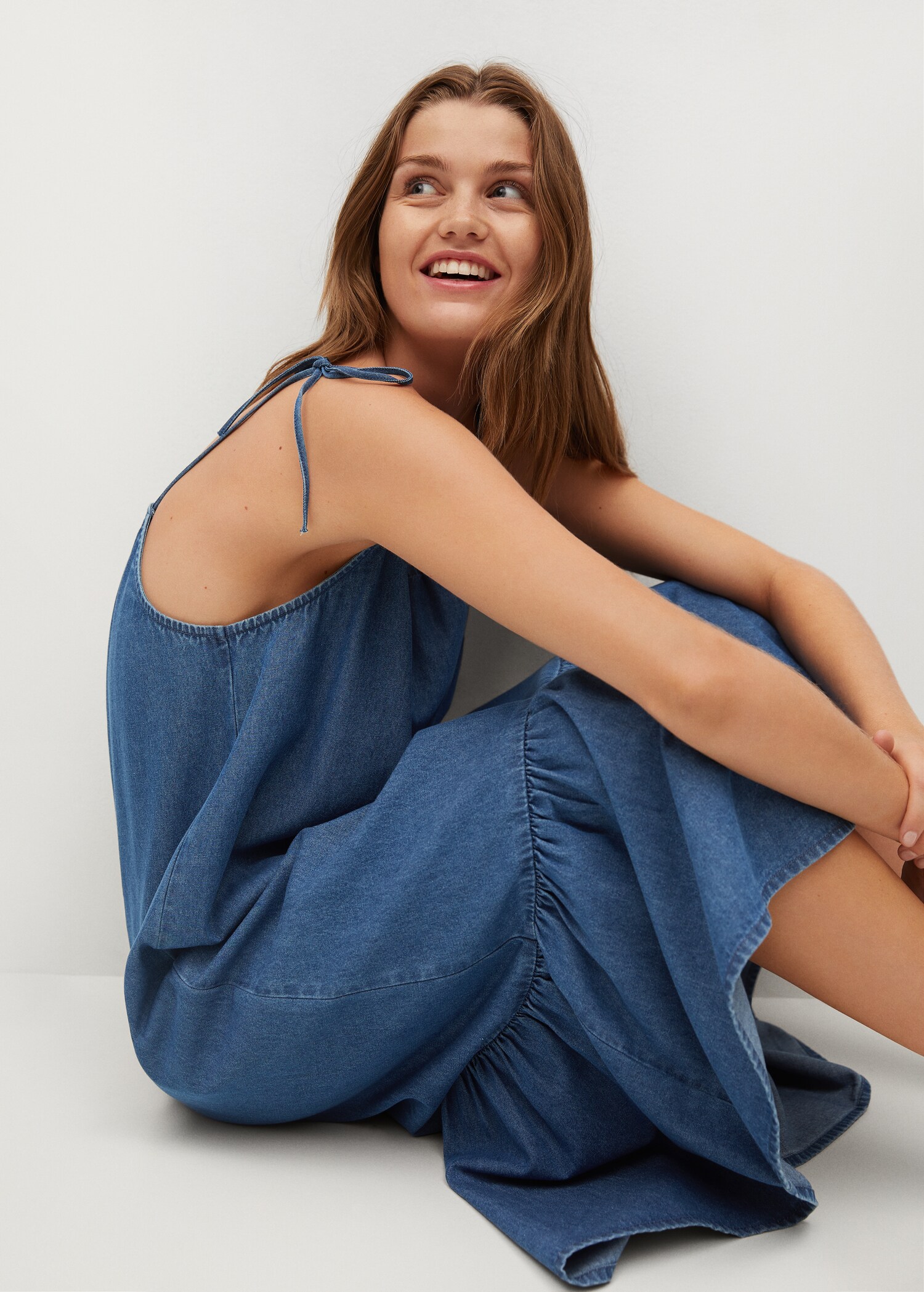 Vestido denim volante - Detalle del artículo 3