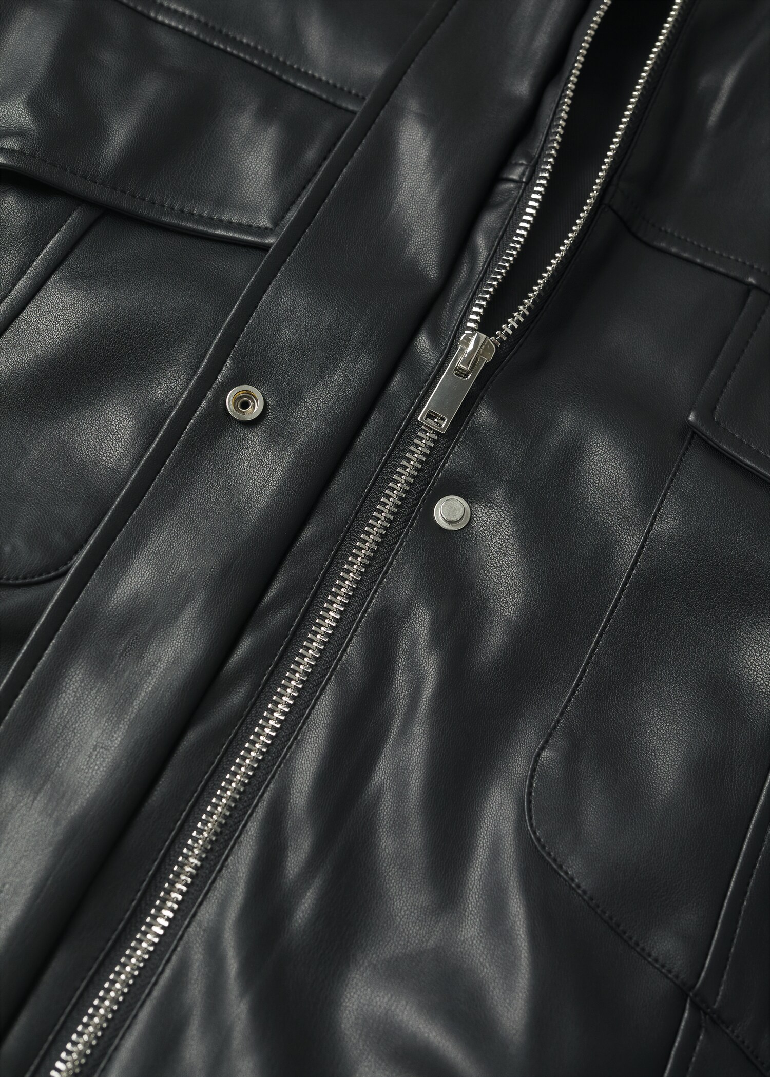 Chaqueta efecto piel bolsillos - Detalle del artículo 8